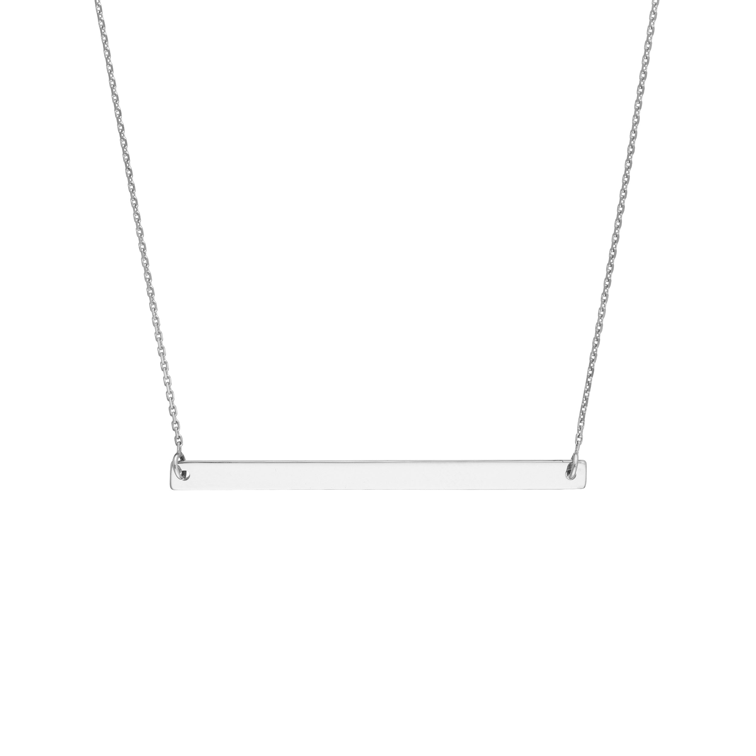 18" ADJUSTABLE THIN NECKLACE | 14K WHITE GOLD | MF023779-14B - Brownlee Jewelers
