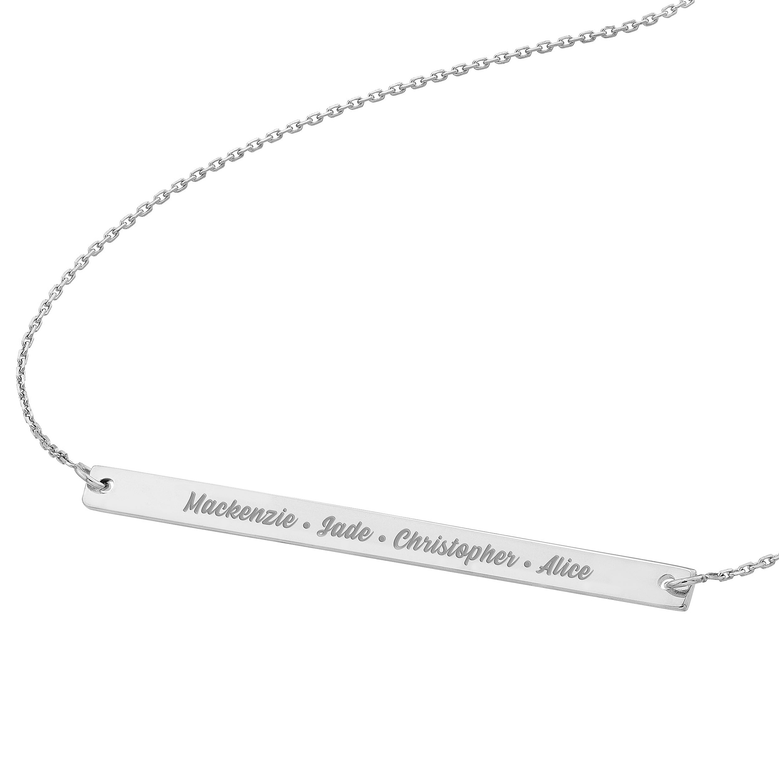 18" ADJUSTABLE THIN NECKLACE | 14K WHITE GOLD | MF023779-14B - Brownlee Jewelers