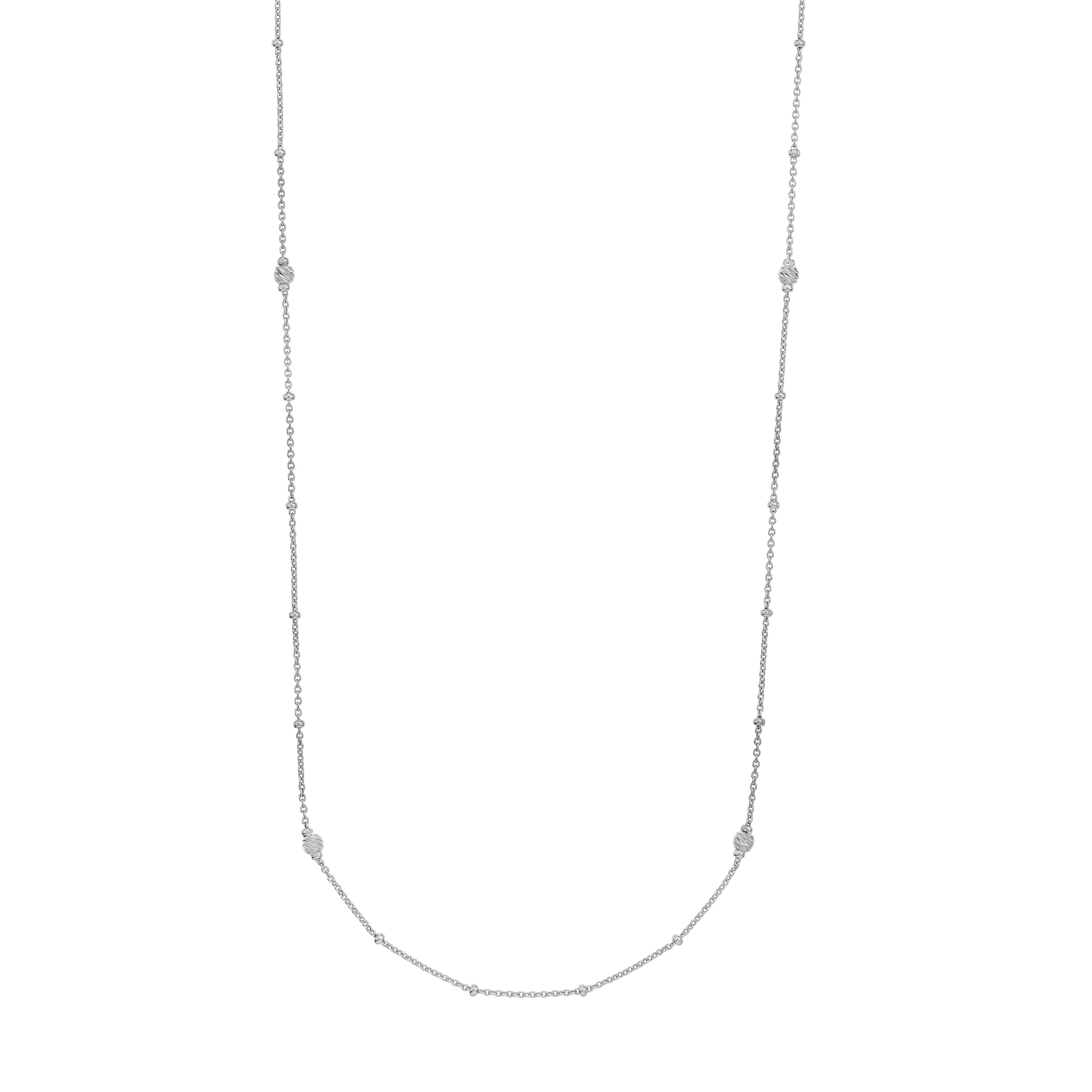 36" MULTICOLOR BEAD PENDANT NECKLACE | STERLING SILVER | MF023785-92B - Brownlee Jewelers