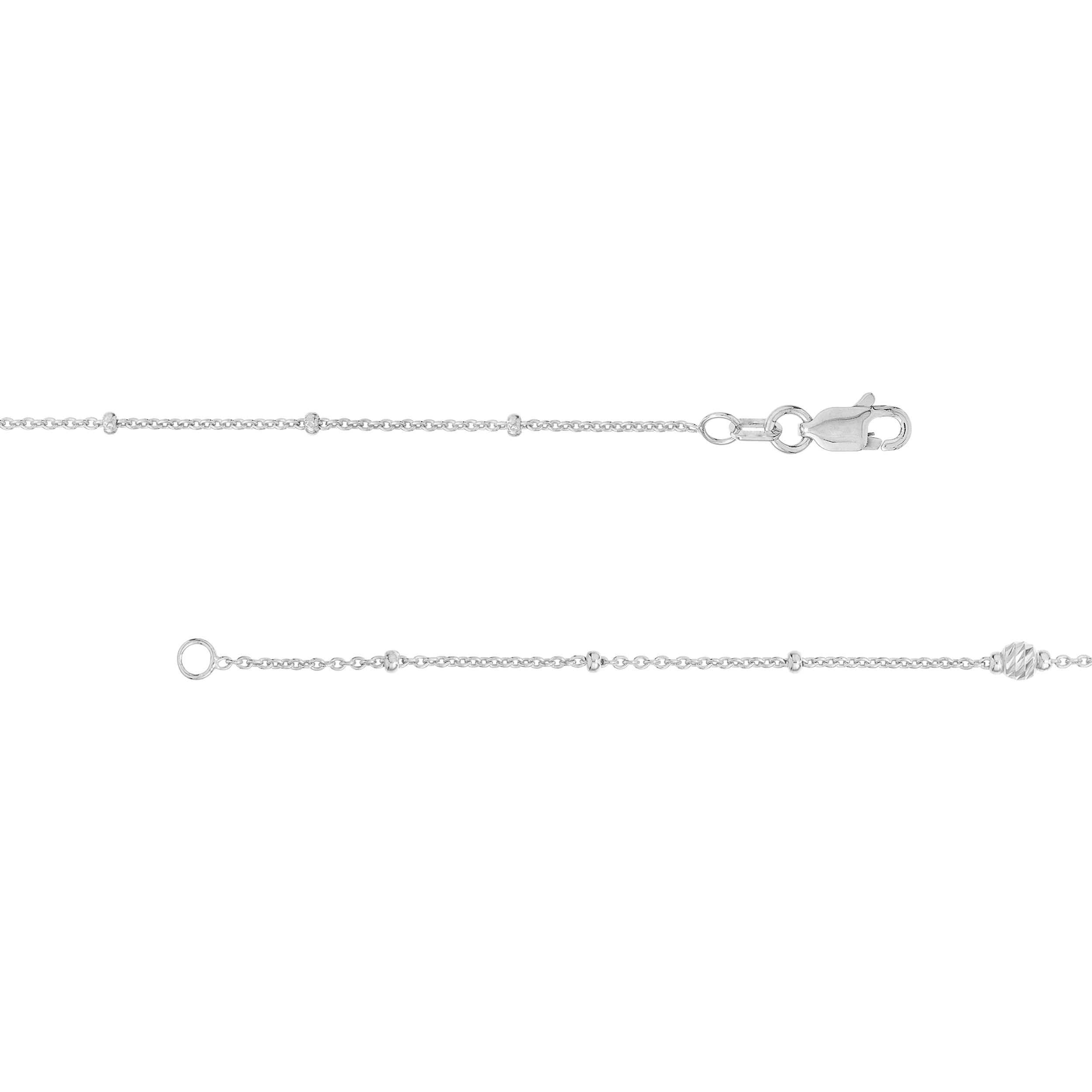 36" MULTICOLOR BEAD PENDANT NECKLACE | STERLING SILVER | MF023785-92B - Brownlee Jewelers