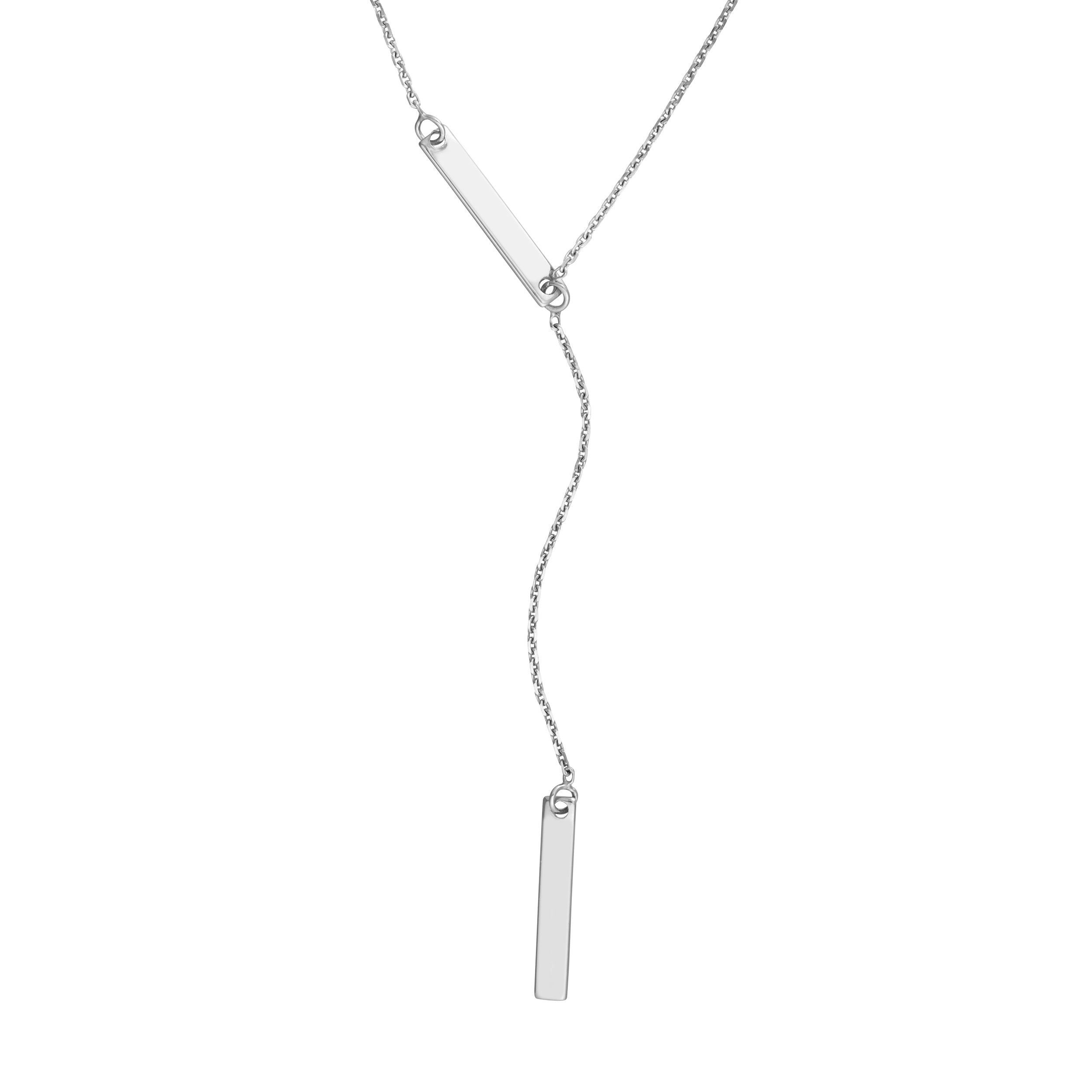 18" ADJUSTABLE DOUBLE BAR NECKLACE | STERLING SILVER | MF024026-92B - Brownlee Jewelers