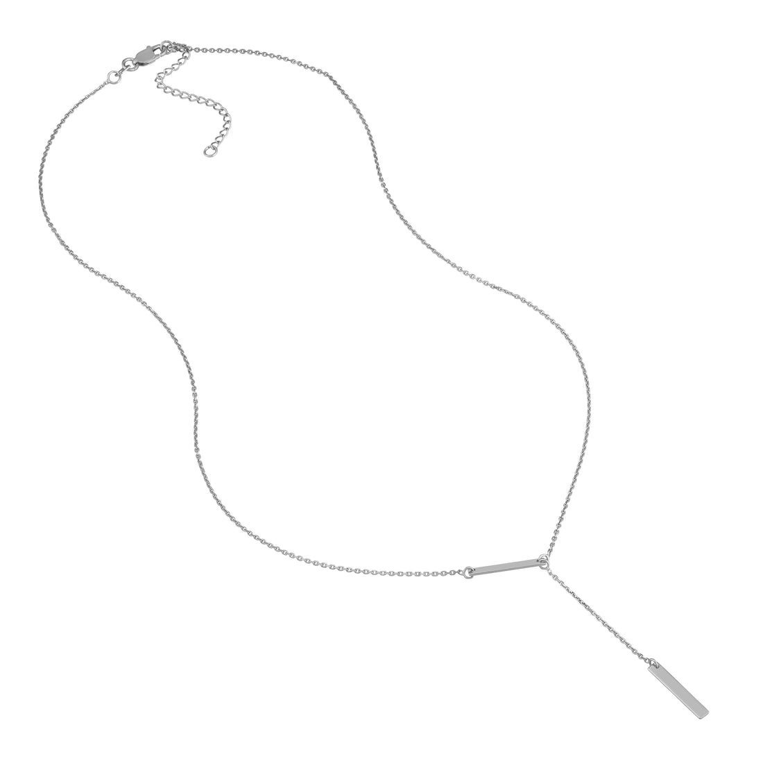 18" ADJUSTABLE DOUBLE BAR NECKLACE | STERLING SILVER | MF024026-92B - Brownlee Jewelers