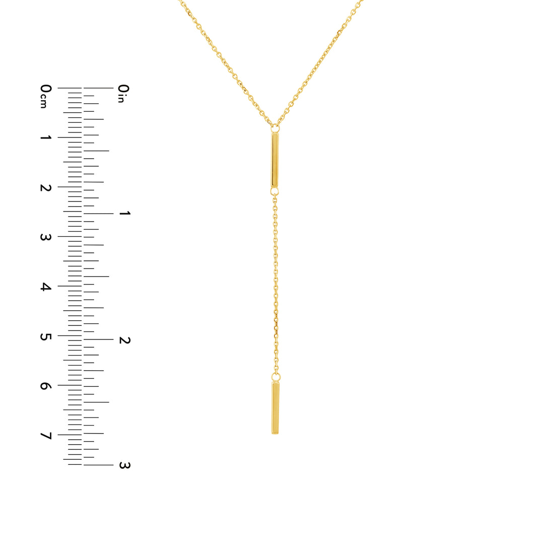 ADJUSTABLE DOUBLE BAR PENDANT NECKLACE | 14K YELLOW GOLD | MF024029-14Y - Brownlee Jewelers
