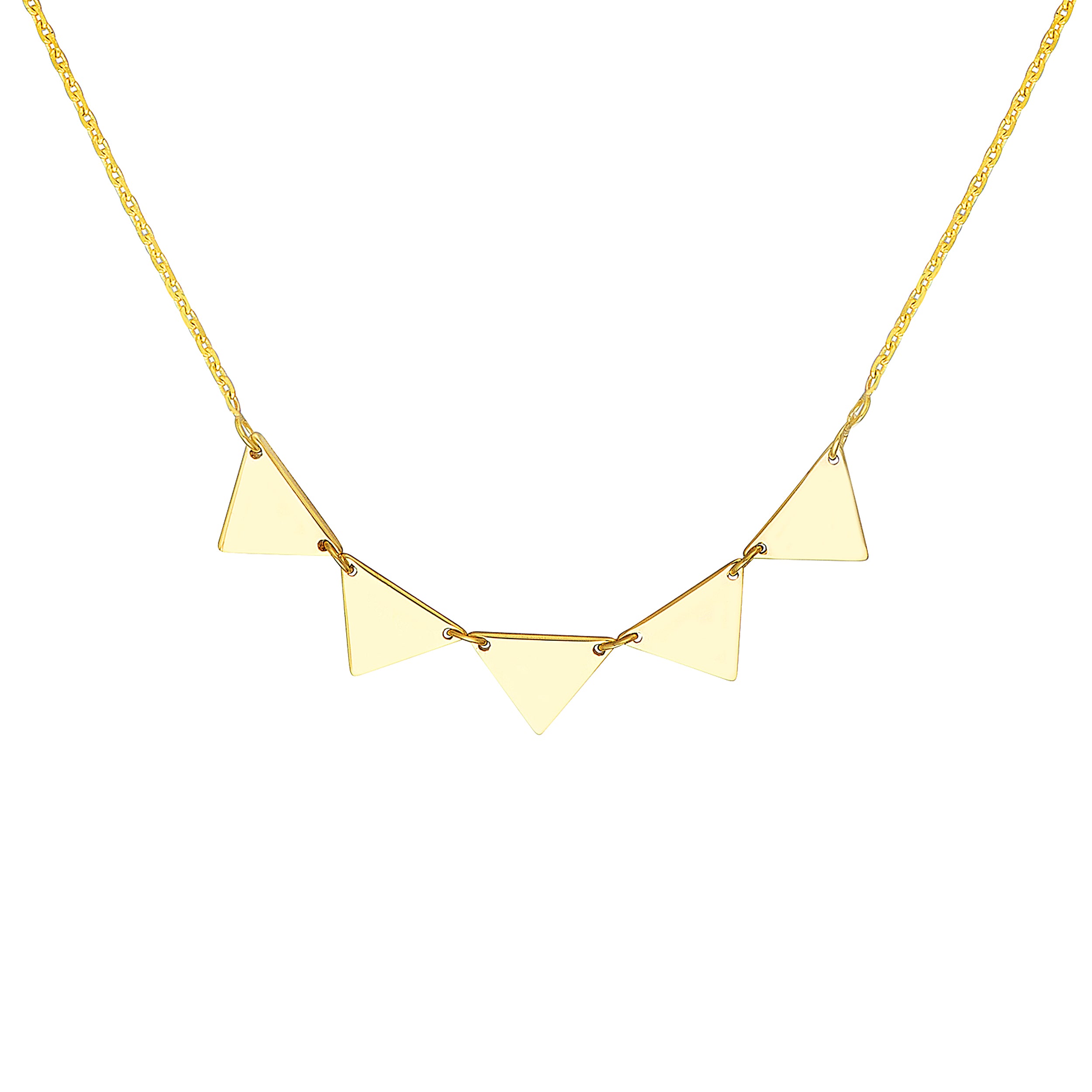 18" ADJUSTABLE TRIANGLE NECKLACE | 14K YELLOW GOLD | MF024894-14Y - Brownlee Jewelers