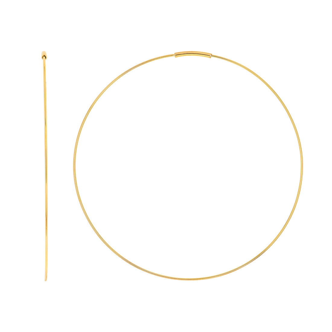 60MM HOOP EARRINGS | 14K YELLOW GOLD | MF024908-14Y - Brownlee Jewelers