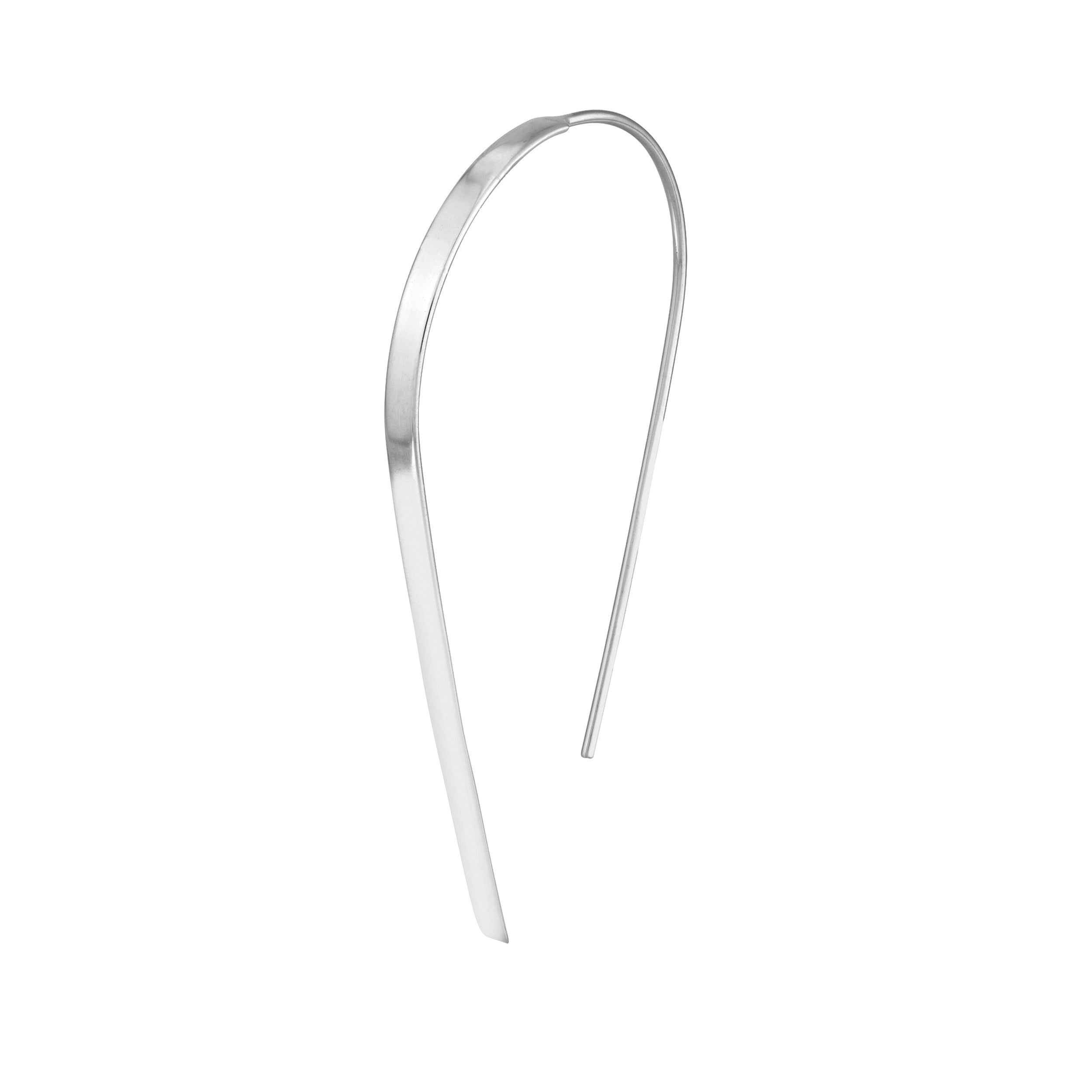 FLAT ROUND DROP DROP EARRINGS | 14K WHITE GOLD | MF024944-14B - Brownlee Jewelers