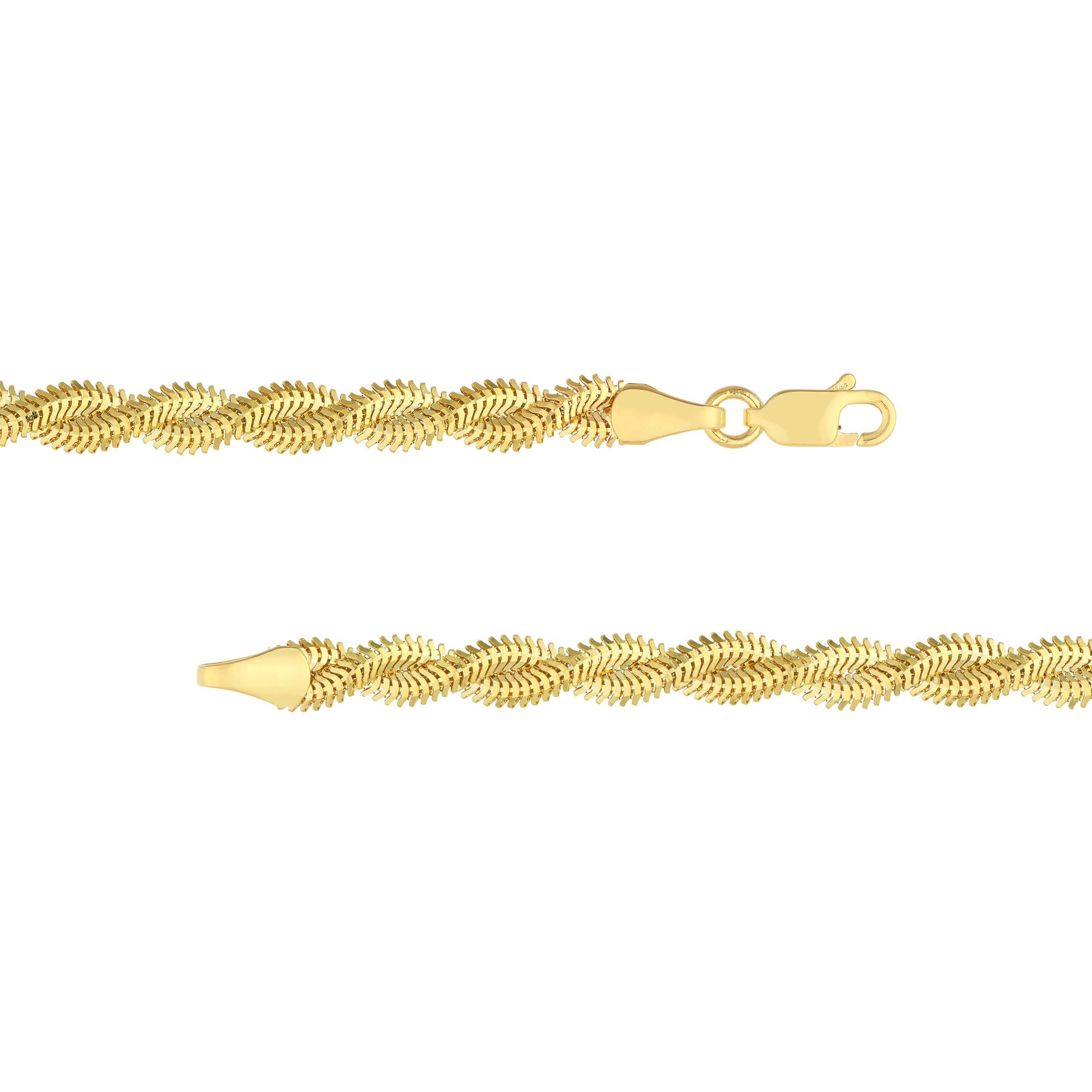 7.25" 2.6MM SNAKE CHAIN BRACELET | 14K YELLOW GOLD | MF024977-14Y - Brownlee Jewelers