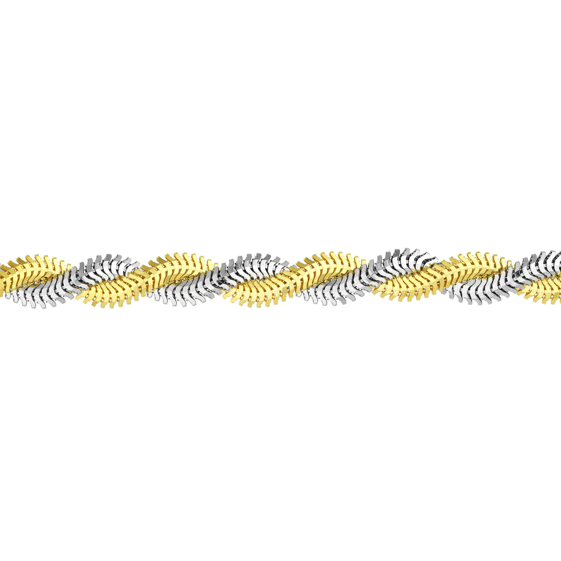 7.25" 2.6MM SNAKE CHAIN BRACELET | 14K TWO-TONE GOLD | MF024978-14YB - Brownlee Jewelers
