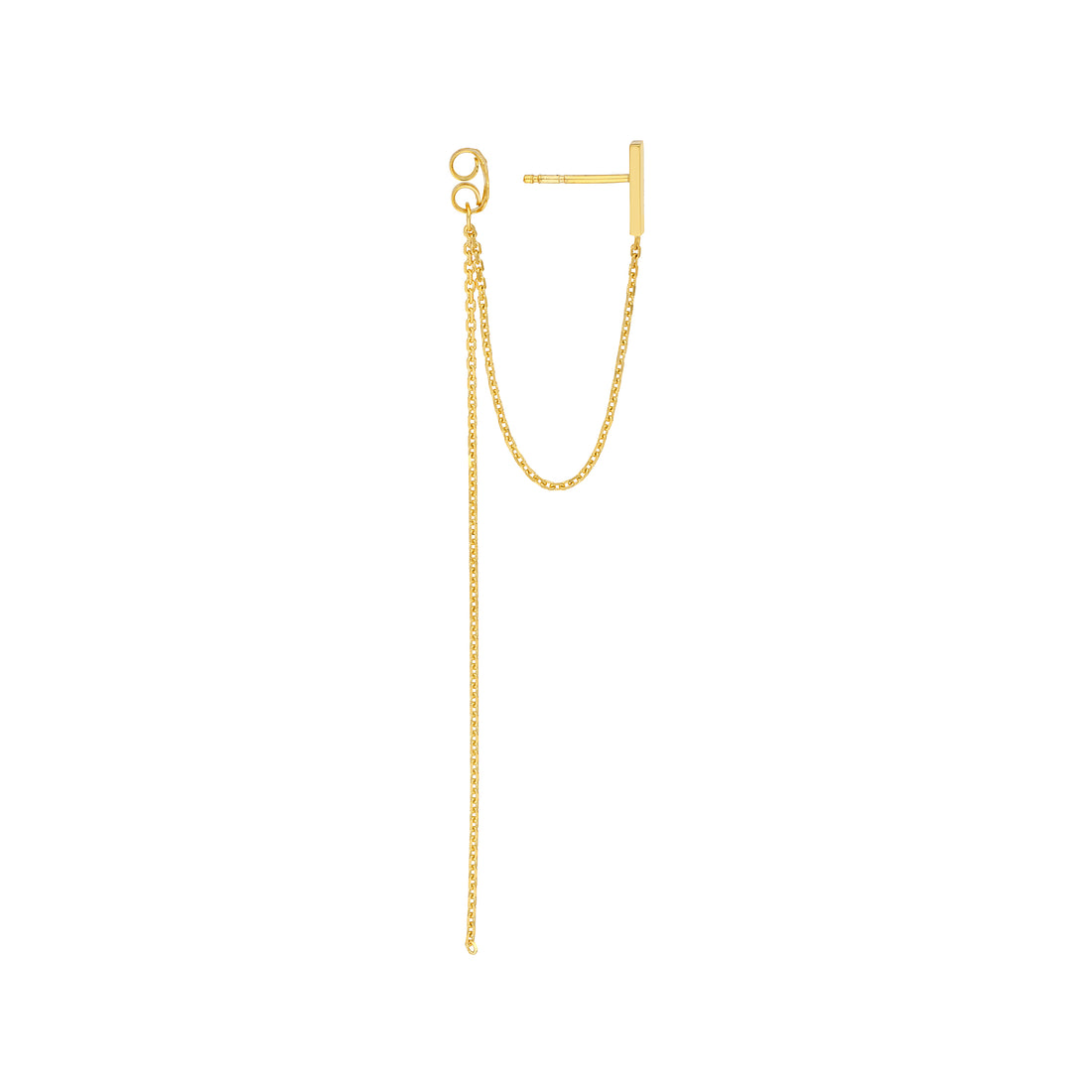 BAR DROP DROP EARRINGS | 14K YELLOW GOLD | MF025090-14Y - Brownlee Jewelers