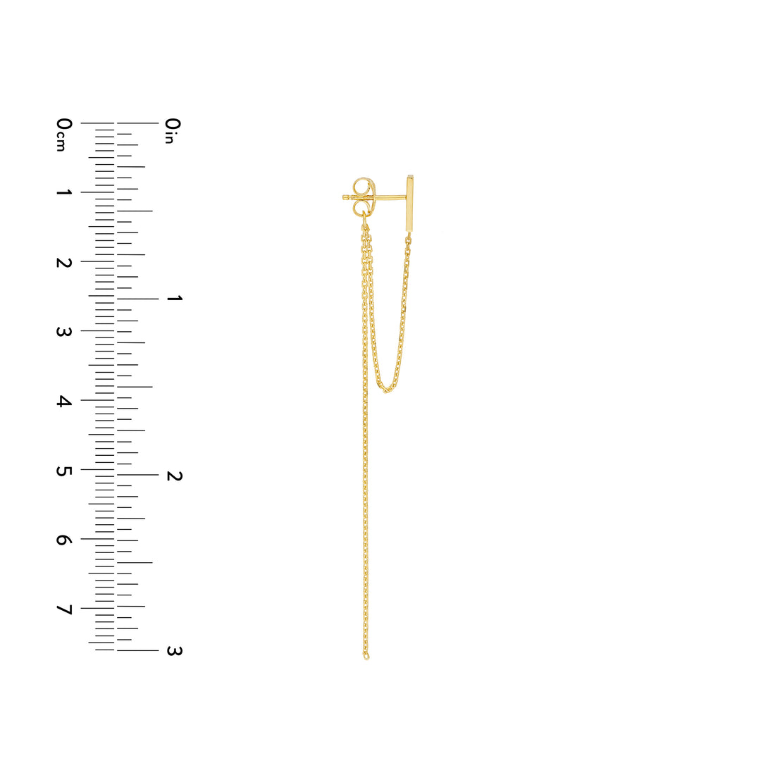 BAR DROP DROP EARRINGS | 14K YELLOW GOLD | MF025090-14Y - Brownlee Jewelers