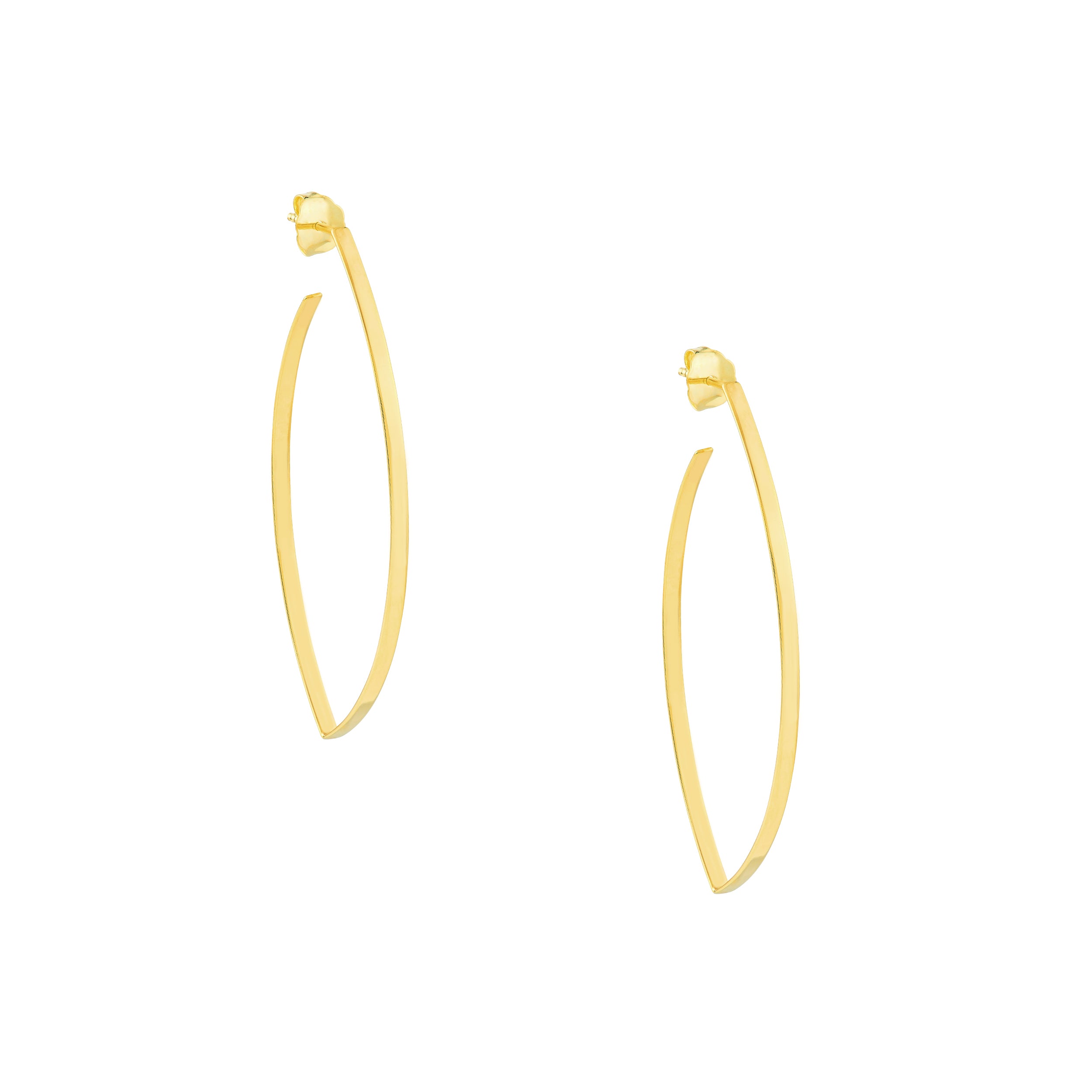FLAT ROUND DROP DROP EARRINGS | 14K YELLOW GOLD | MF025210-14Y - Brownlee Jewelers