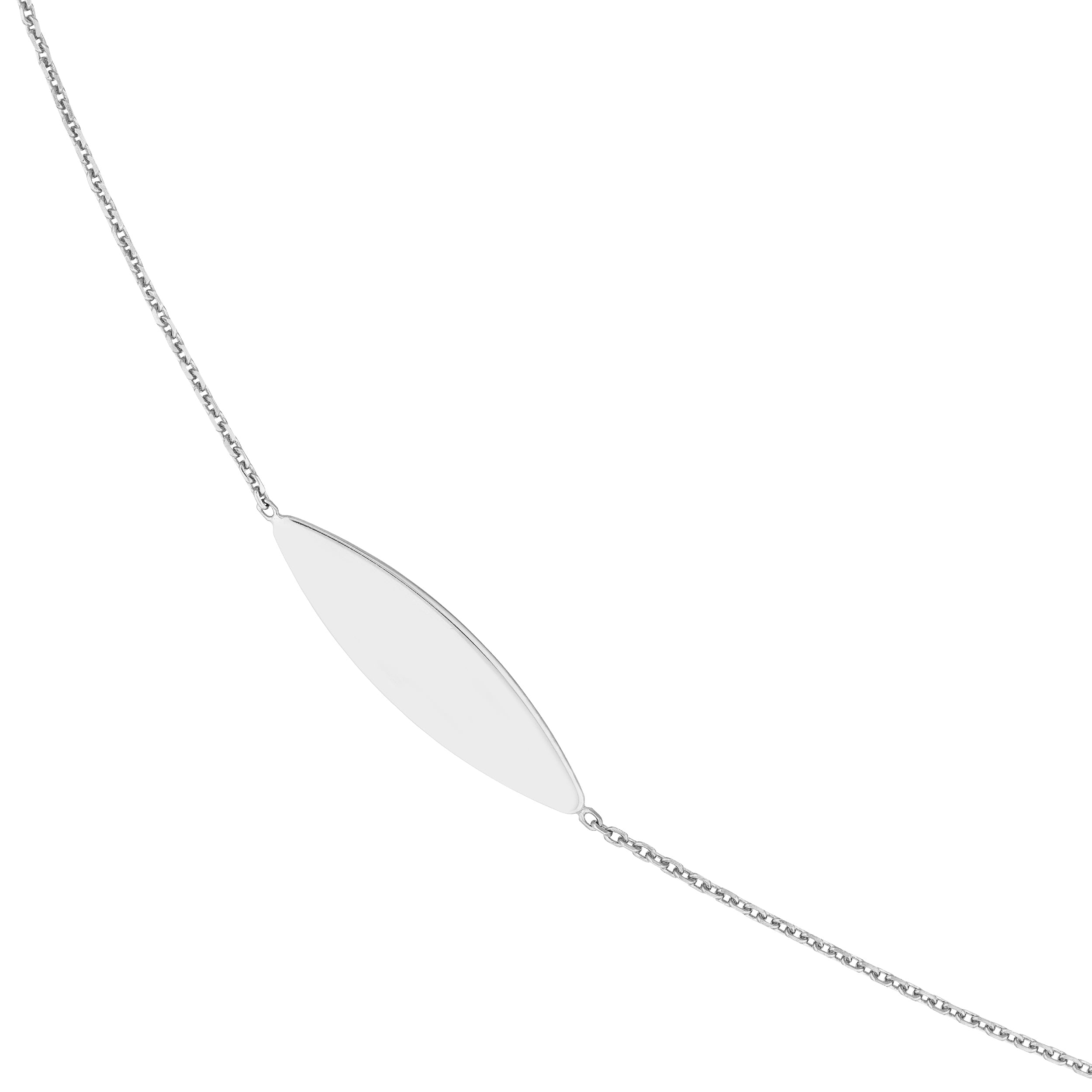 36" MARQUISE STATION NECKLACE | STERLING SILVER | MF025216-92B - Brownlee Jewelers