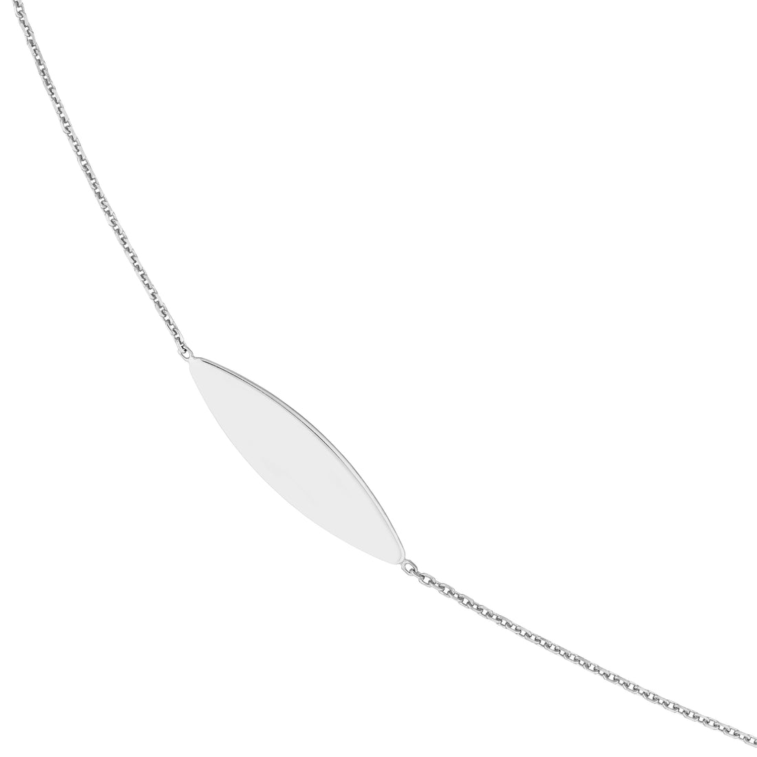 36" MARQUISE STATION NECKLACE | STERLING SILVER | MF025216-92B - Brownlee Jewelers