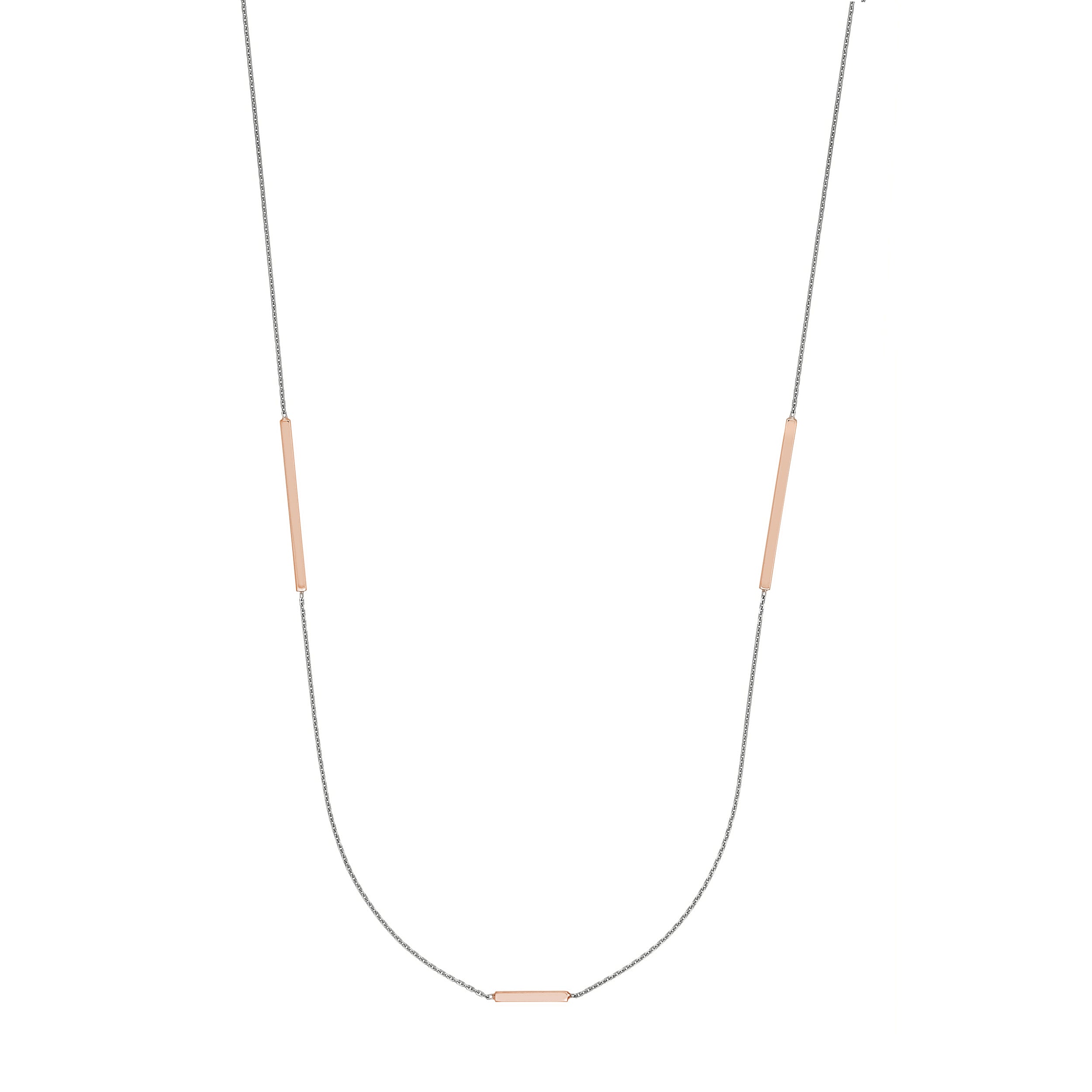 MULTICOLOR BAR PENDANT NECKLACE | STERLING SILVER | MF025442-92KB - Brownlee Jewelers