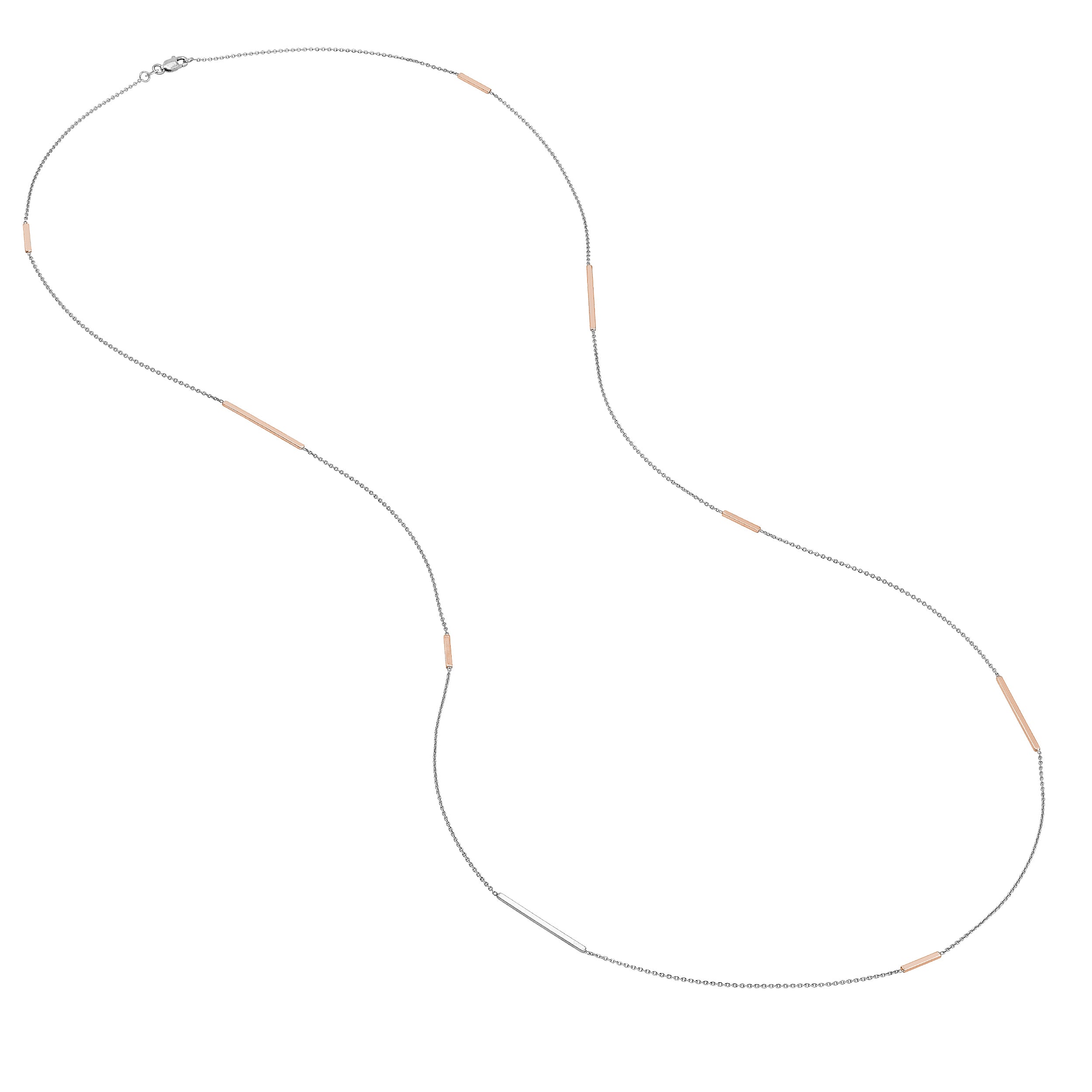 MULTICOLOR BAR PENDANT NECKLACE | STERLING SILVER | MF025442-92KB - Brownlee Jewelers