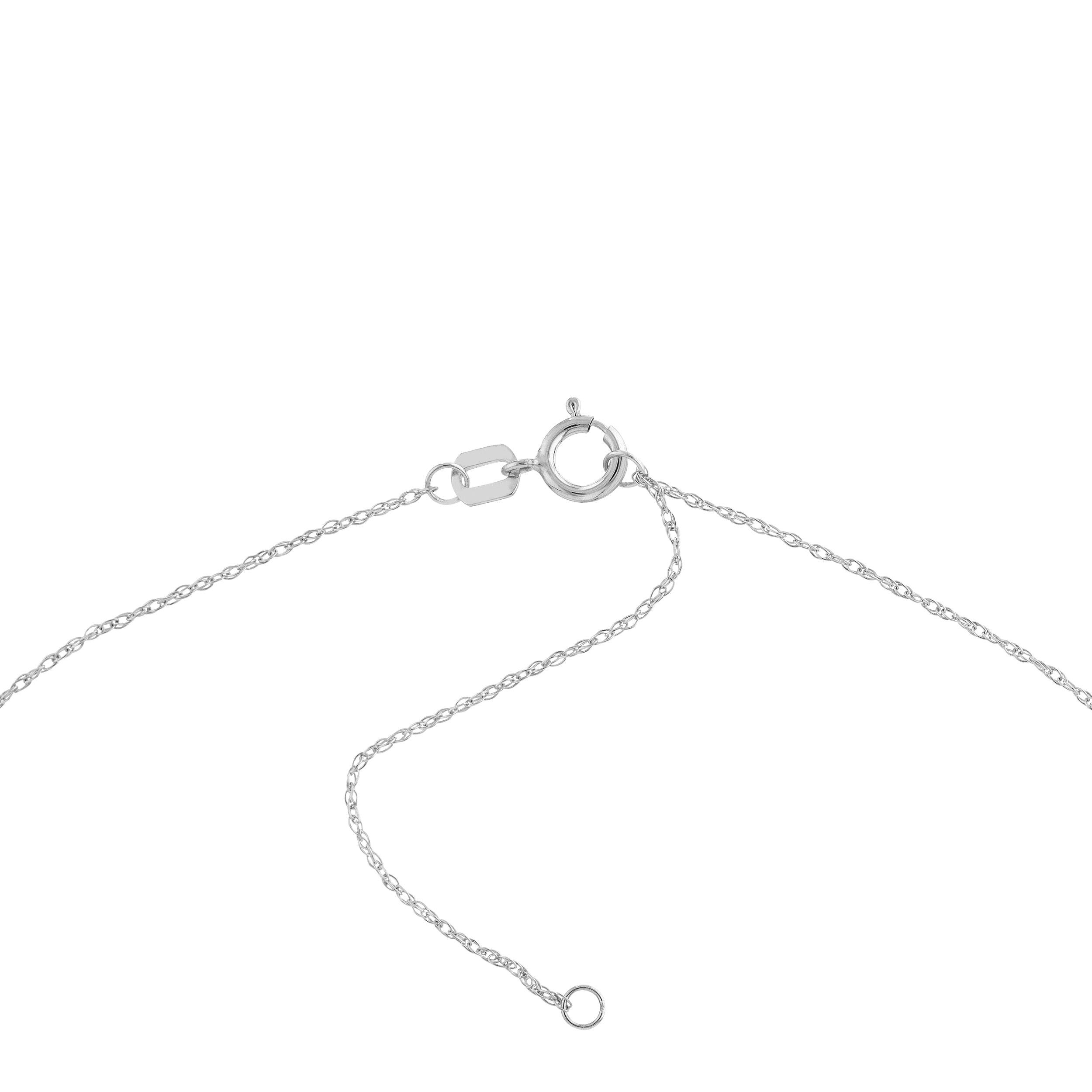 CROSS ROUND DISC PENDANT NECKLACE | 14K WHITE GOLD | MF026727-14B - Brownlee Jewelers