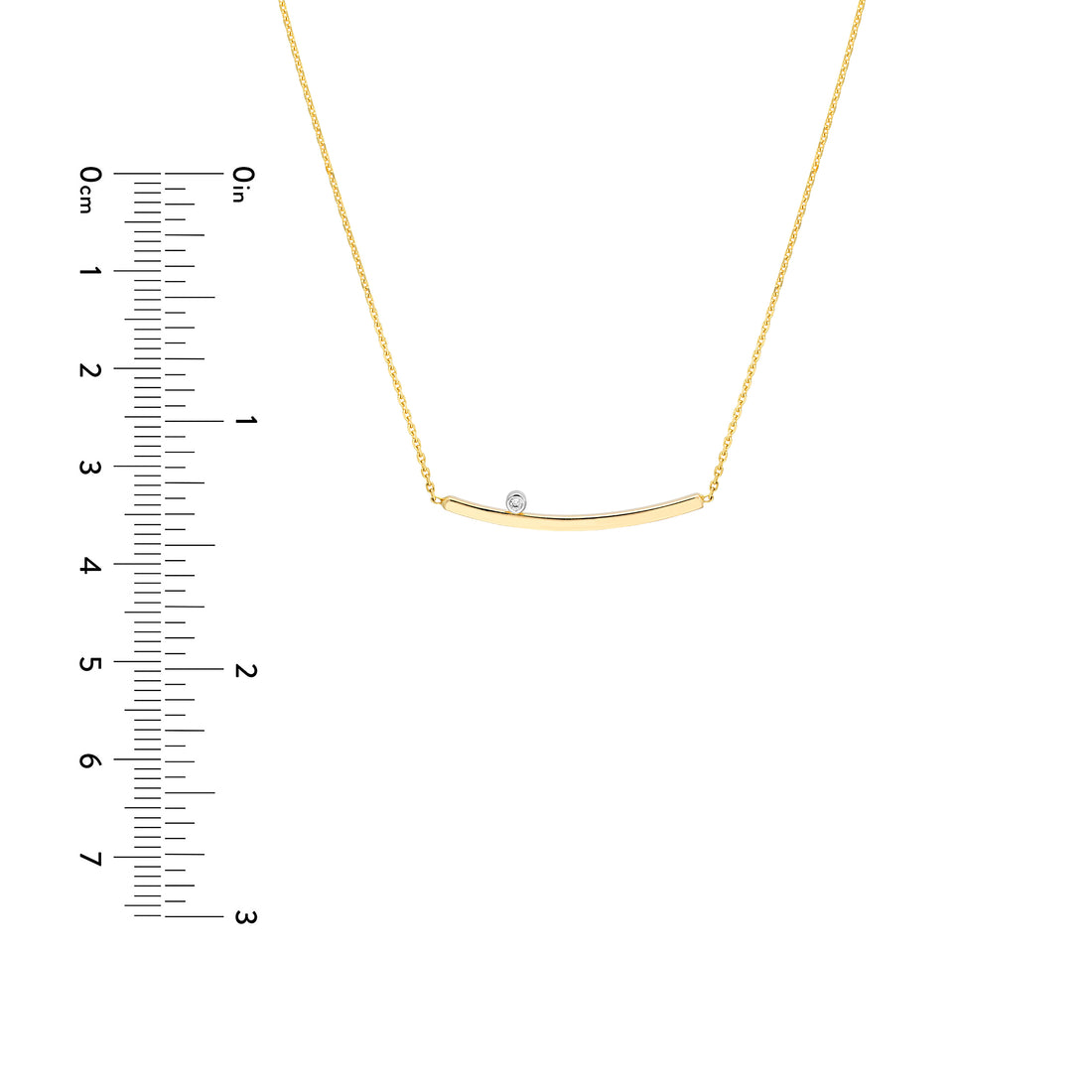 ADJUSTABLE BAR NECKLACE | 14K YELLOW GOLD | MF027123-14YB - Brownlee Jewelers