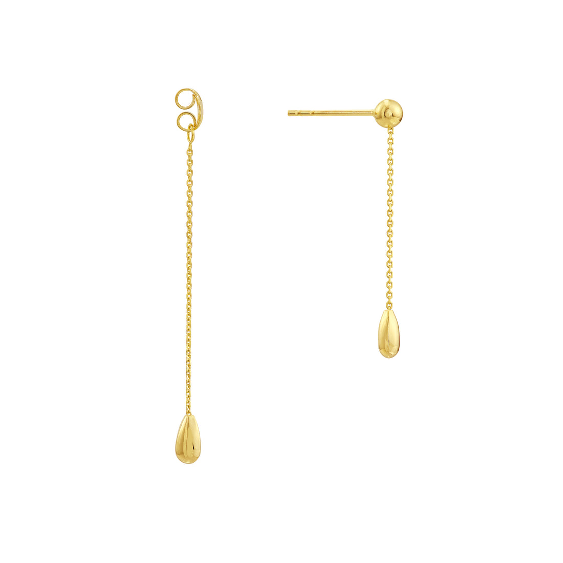 TEARDROP DROP DROP EARRINGS | 14K YELLOW GOLD | MF027539-14Y - Brownlee Jewelers