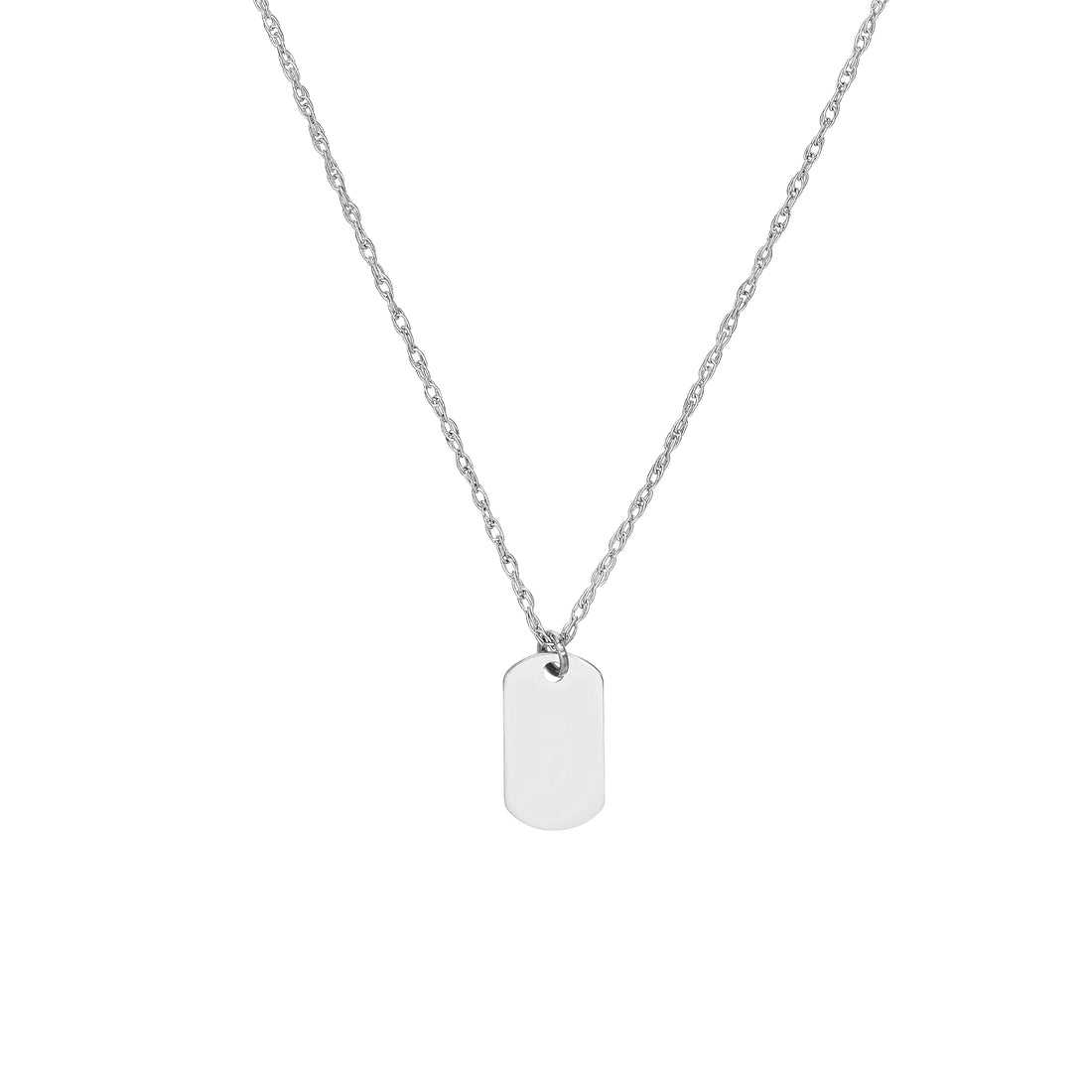 18" MINI NECKLACE | 14K WHITE GOLD | MF029727-14B - Brownlee Jewelers