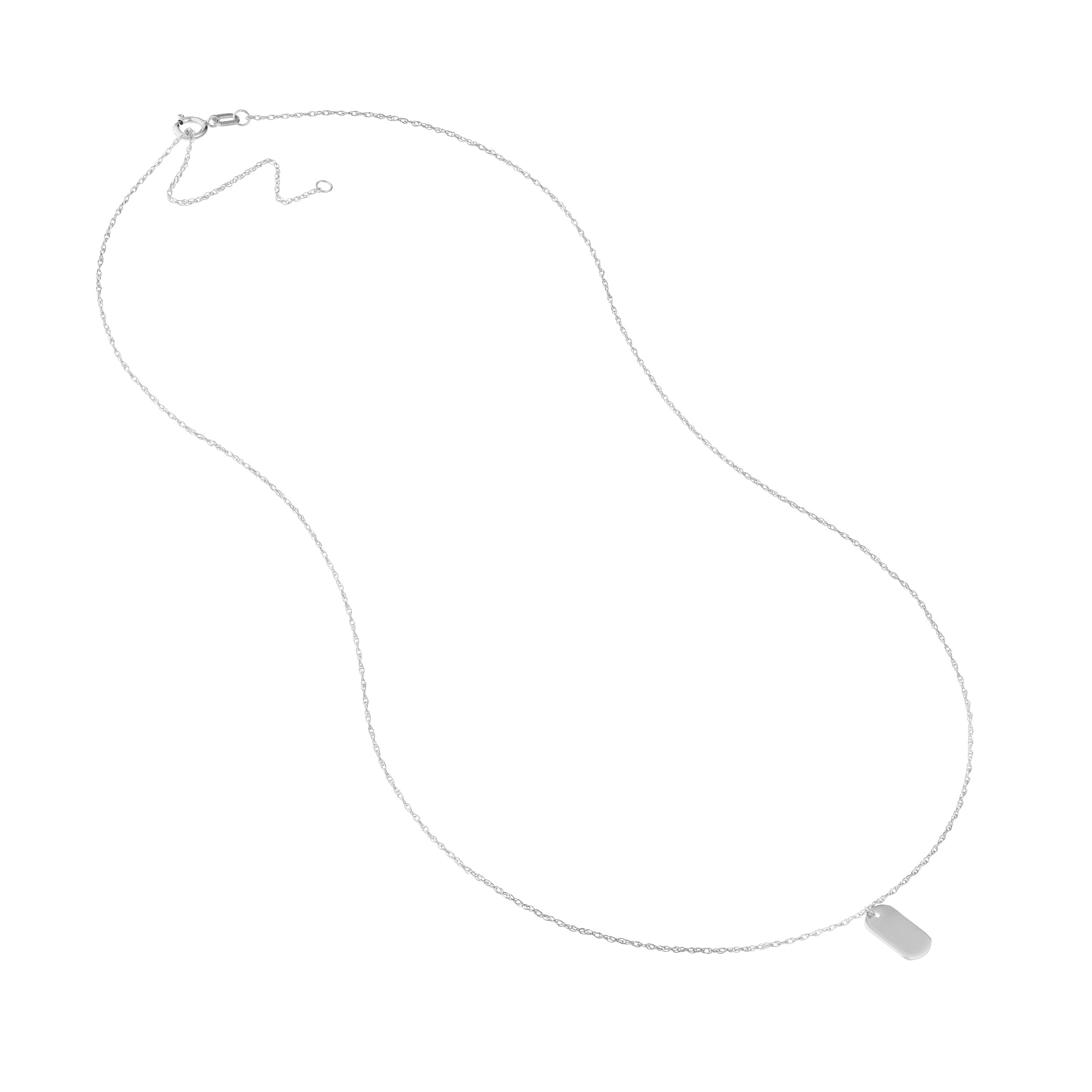 18" MINI NECKLACE | 14K WHITE GOLD | MF029727-14B - Brownlee Jewelers
