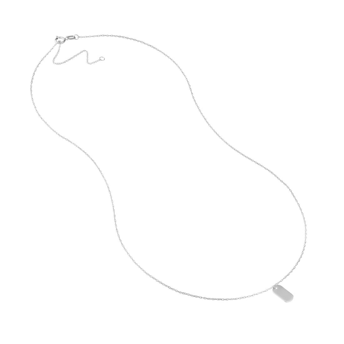 18" MINI NECKLACE | 14K WHITE GOLD | MF029727-14B - Brownlee Jewelers