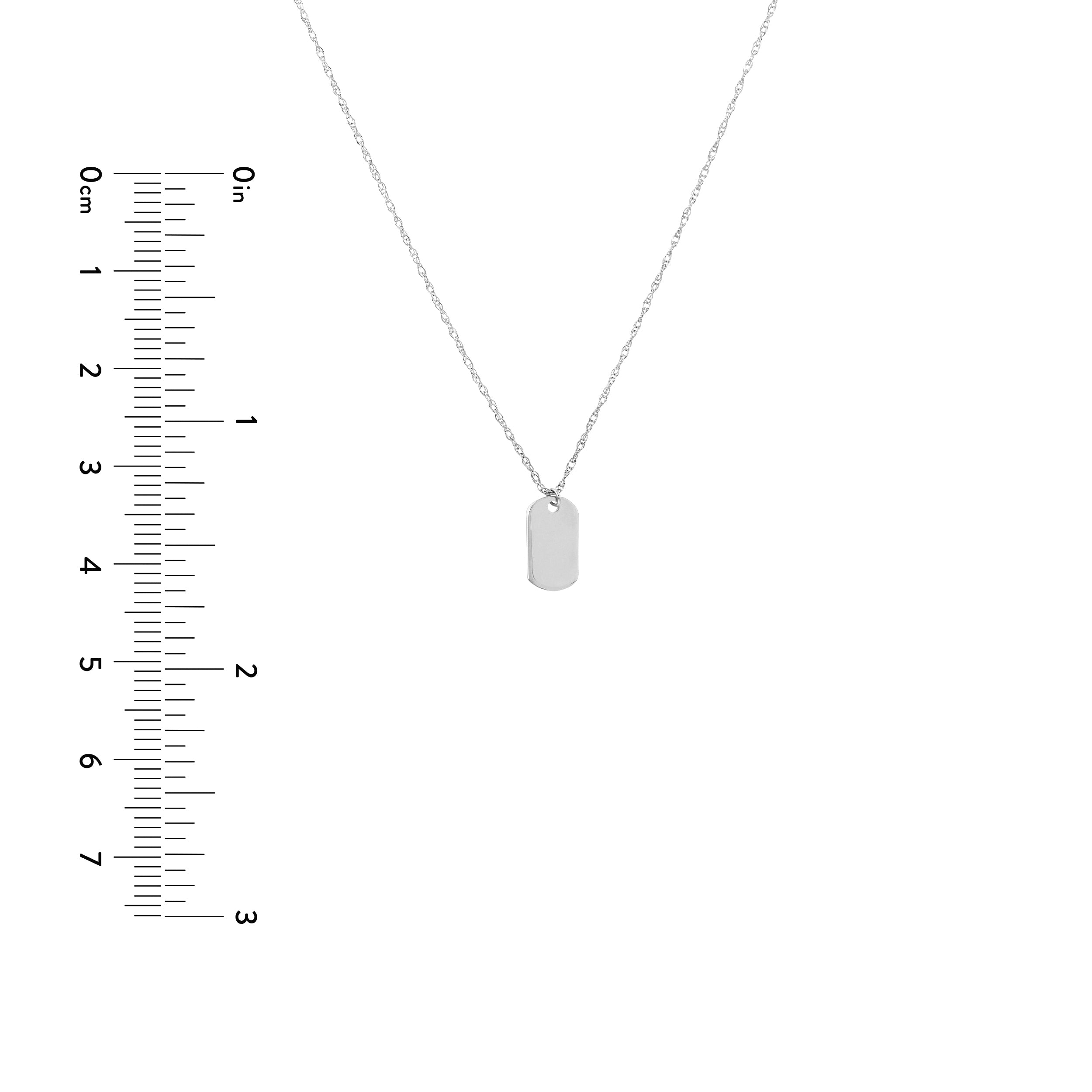 18" MINI NECKLACE | 14K WHITE GOLD | MF029727-14B - Brownlee Jewelers
