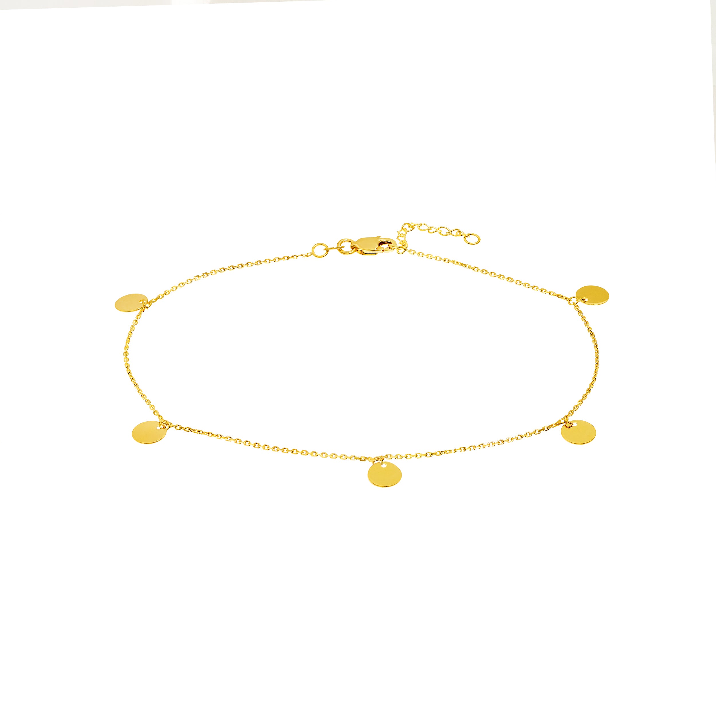 10" ADJUSTABLE MINI ANKLET | 14K YELLOW GOLD | MF030080-14Y - Brownlee Jewelers