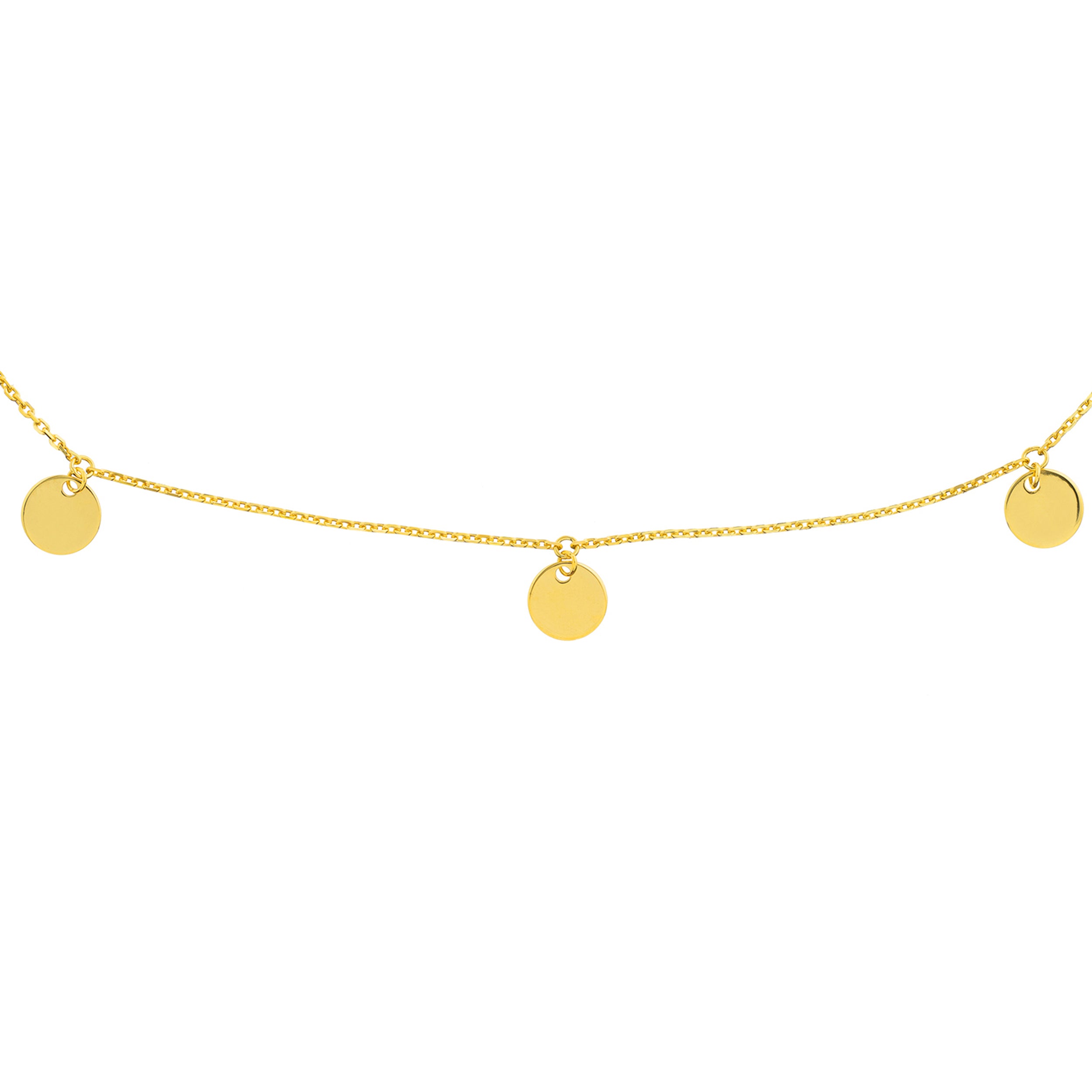 10" ADJUSTABLE MINI ANKLET | 14K YELLOW GOLD | MF030080-14Y - Brownlee Jewelers