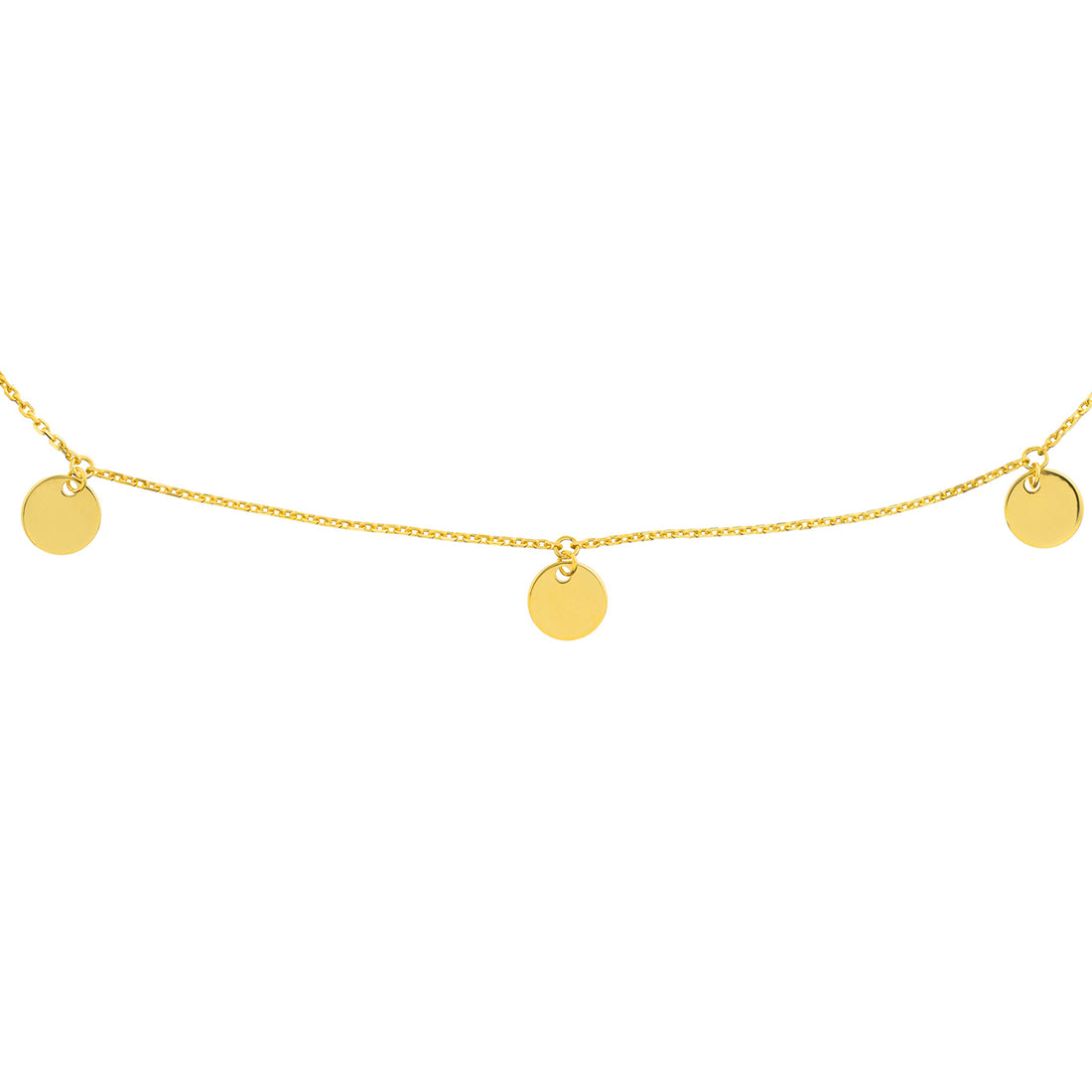 10" ADJUSTABLE MINI ANKLET | 14K YELLOW GOLD | MF030080-14Y - Brownlee Jewelers