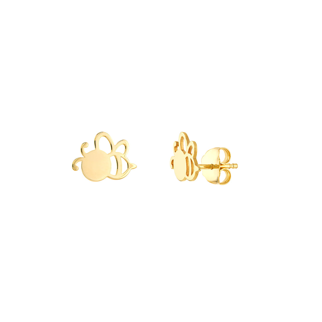 BEE STUD EARRINGS | 14K YELLOW GOLD | MF032924-14Y - Brownlee Jewelers