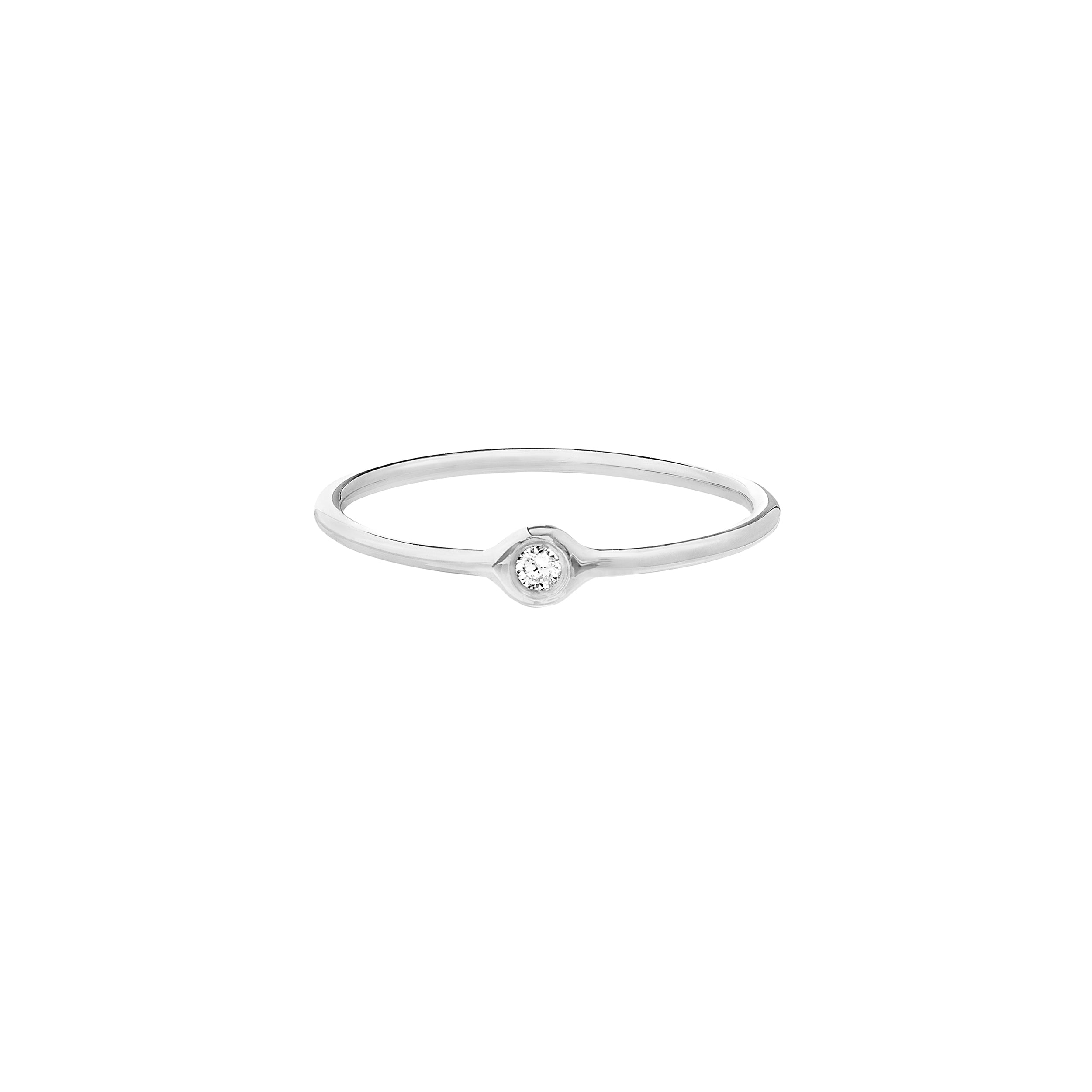ROUND DIAMOND RING | 14K WHITE GOLD | MF033091-14B - Brownlee Jewelers