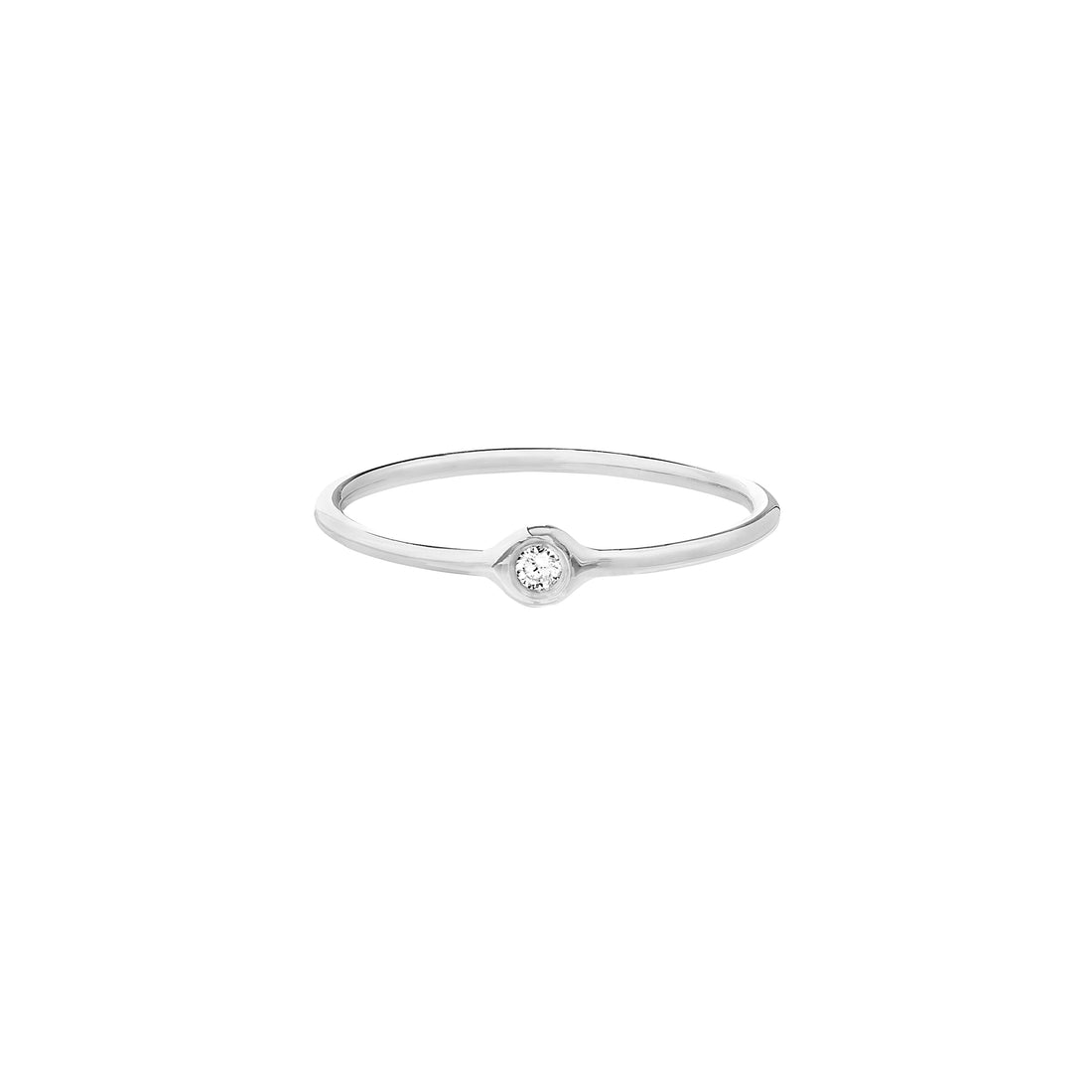 ROUND DIAMOND RING | 14K WHITE GOLD | MF033091-14B - Brownlee Jewelers
