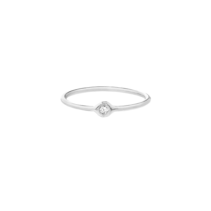 ROUND DIAMOND RING | 14K WHITE GOLD | MF033091-14B - Brownlee Jewelers