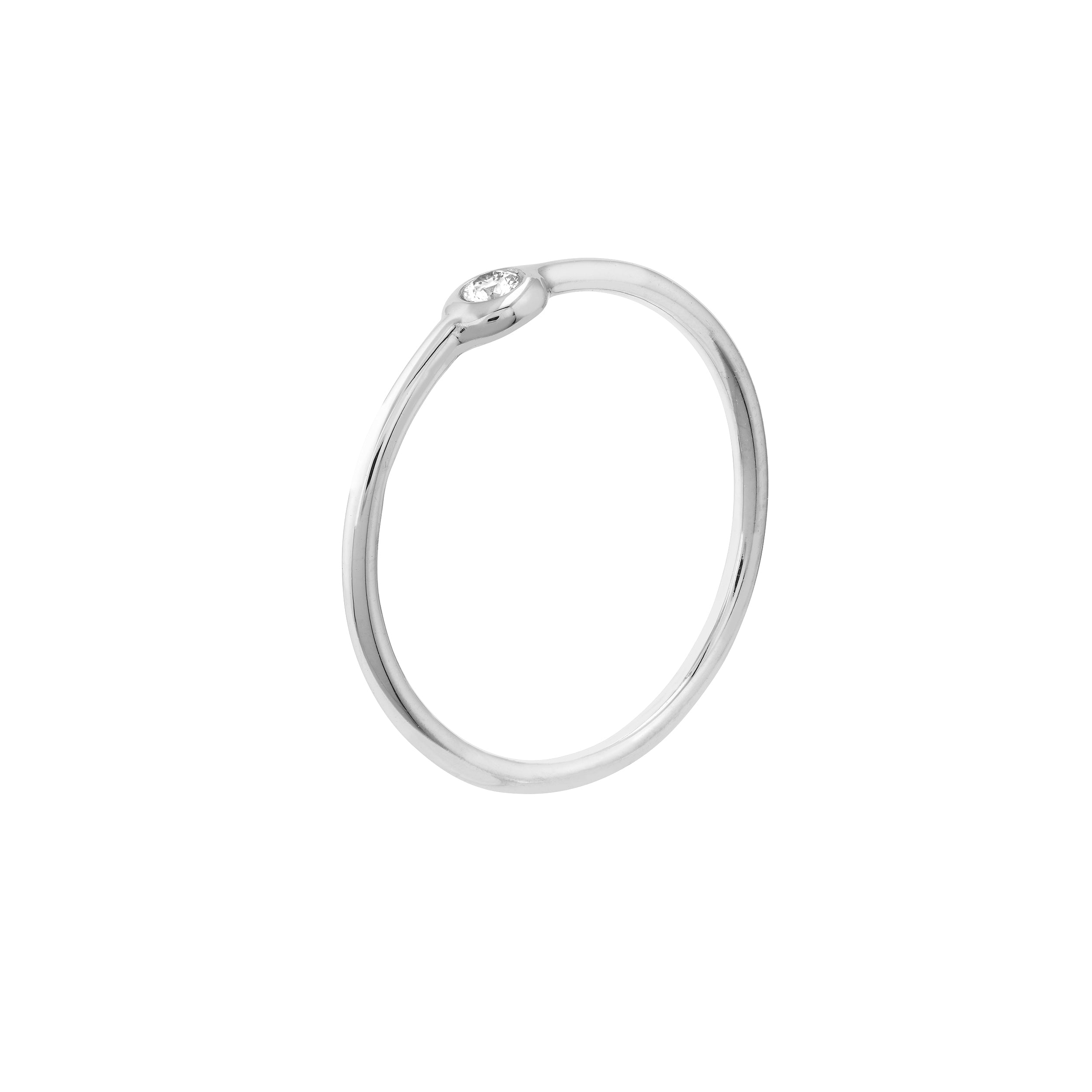ROUND DIAMOND RING | 14K WHITE GOLD | MF033091-14B - Brownlee Jewelers