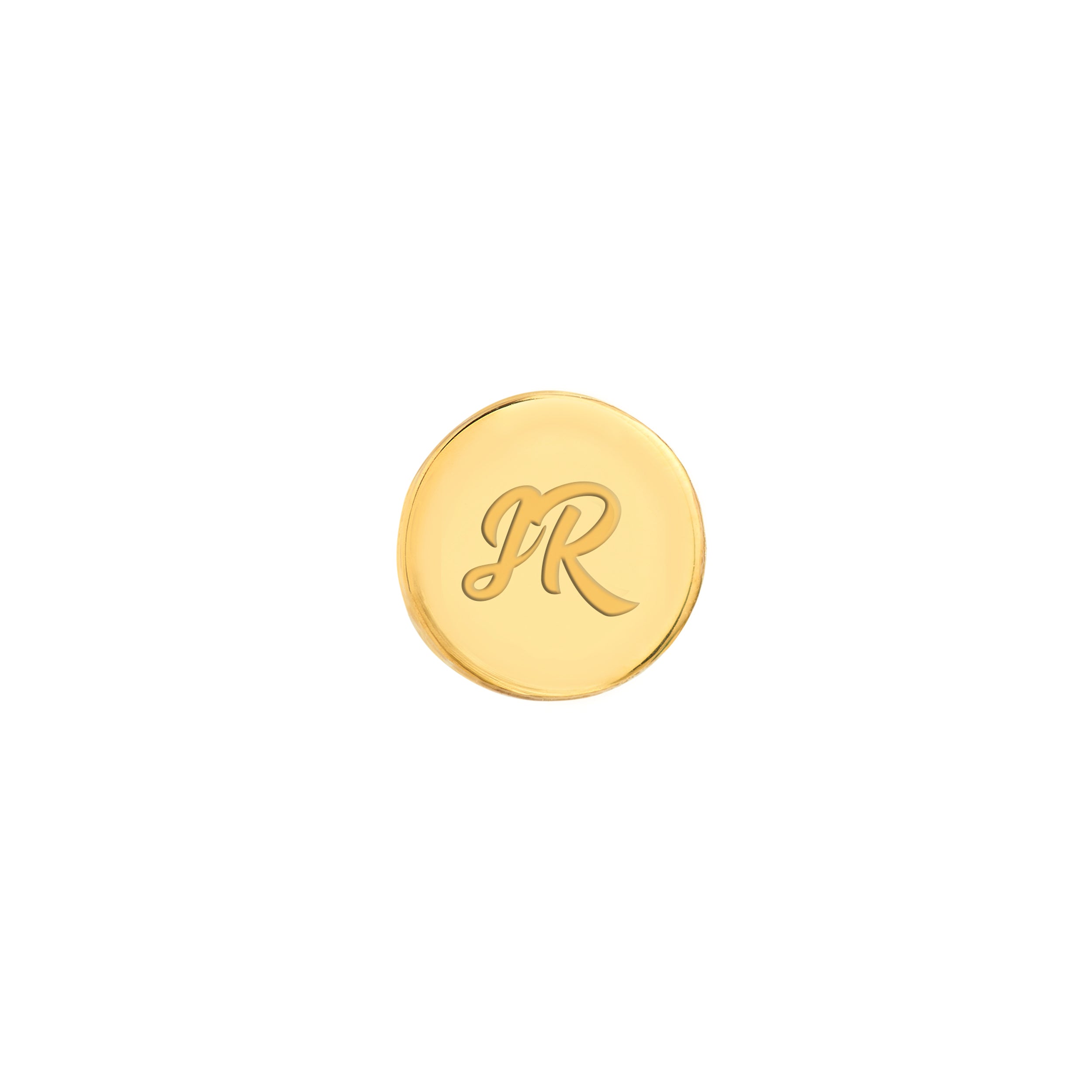 ROUND DISC STUD EARRINGS | 14K YELLOW GOLD | MF033182-14Y - Brownlee Jewelers