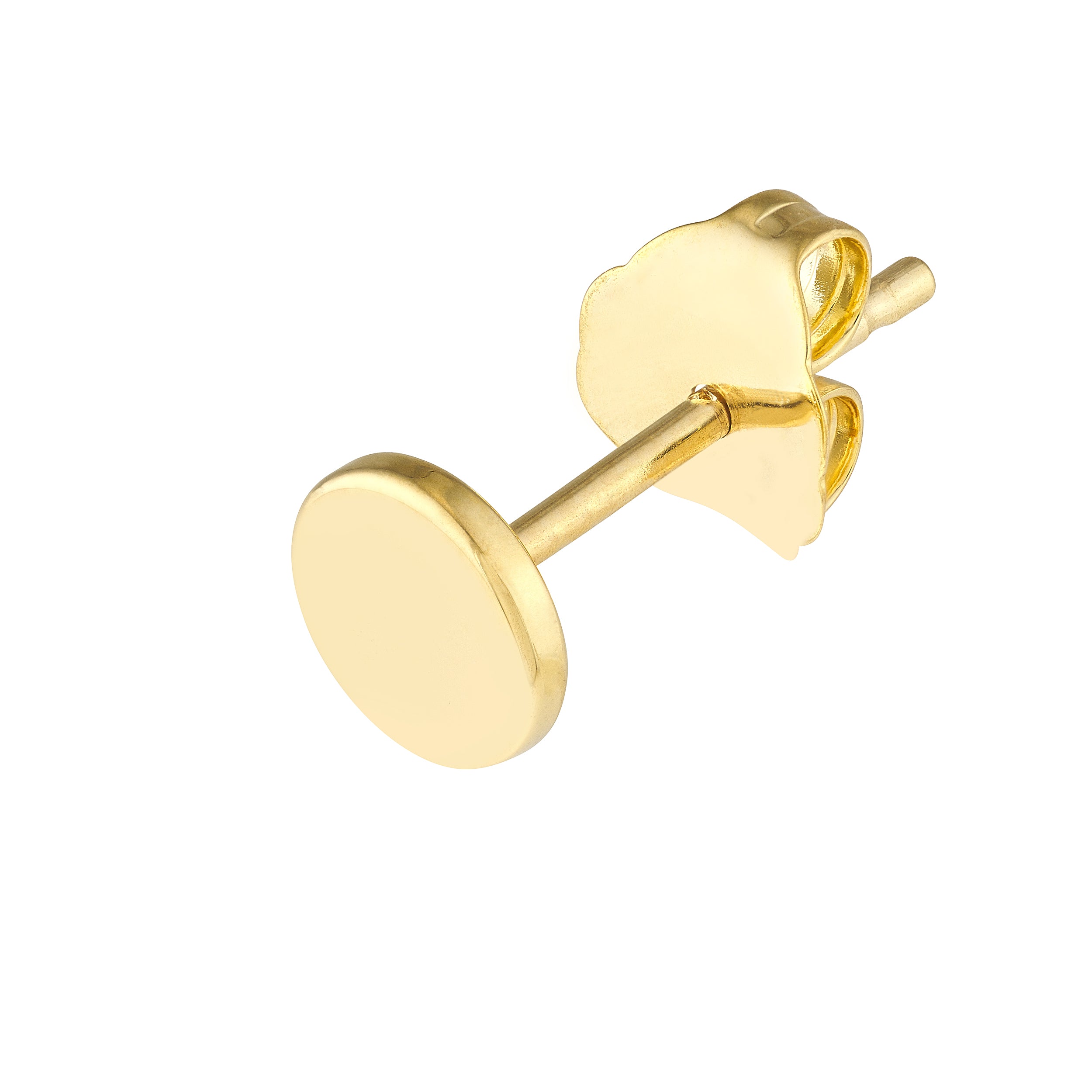 ROUND DISC STUD EARRINGS | 14K YELLOW GOLD | MF033182-14Y - Brownlee Jewelers