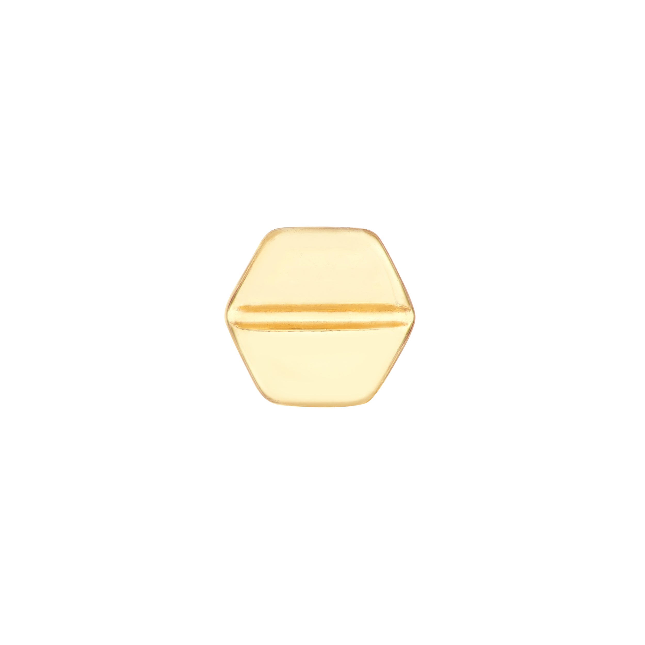 HEXAGON STUD EARRINGS | 14K YELLOW GOLD | MF033317-14Y - Brownlee Jewelers