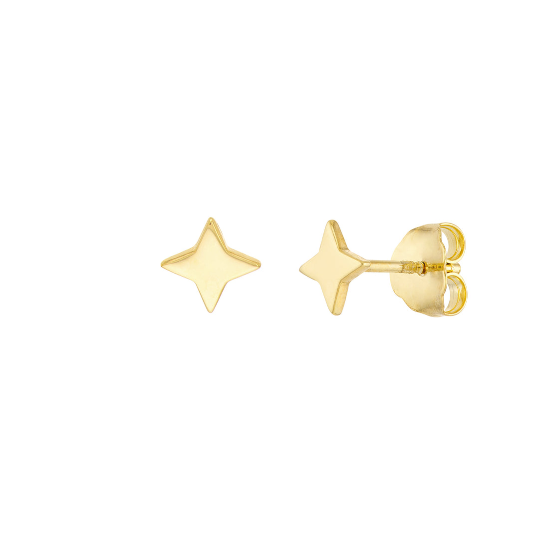 STAR STUD EARRINGS | 14K YELLOW GOLD | MF033433-14Y - Brownlee Jewelers