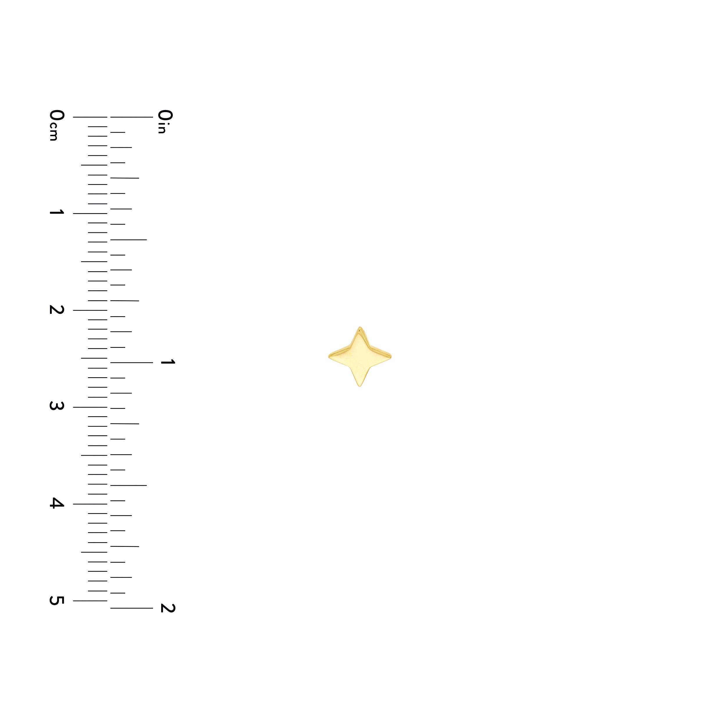 STAR STUD EARRINGS | 14K YELLOW GOLD | MF033433-14Y - Brownlee Jewelers