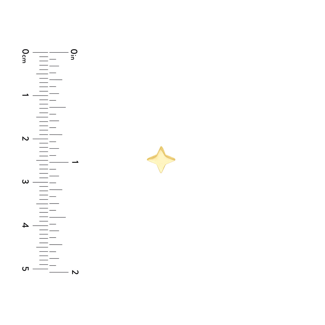 STAR STUD EARRINGS | 14K YELLOW GOLD | MF033433-14Y - Brownlee Jewelers