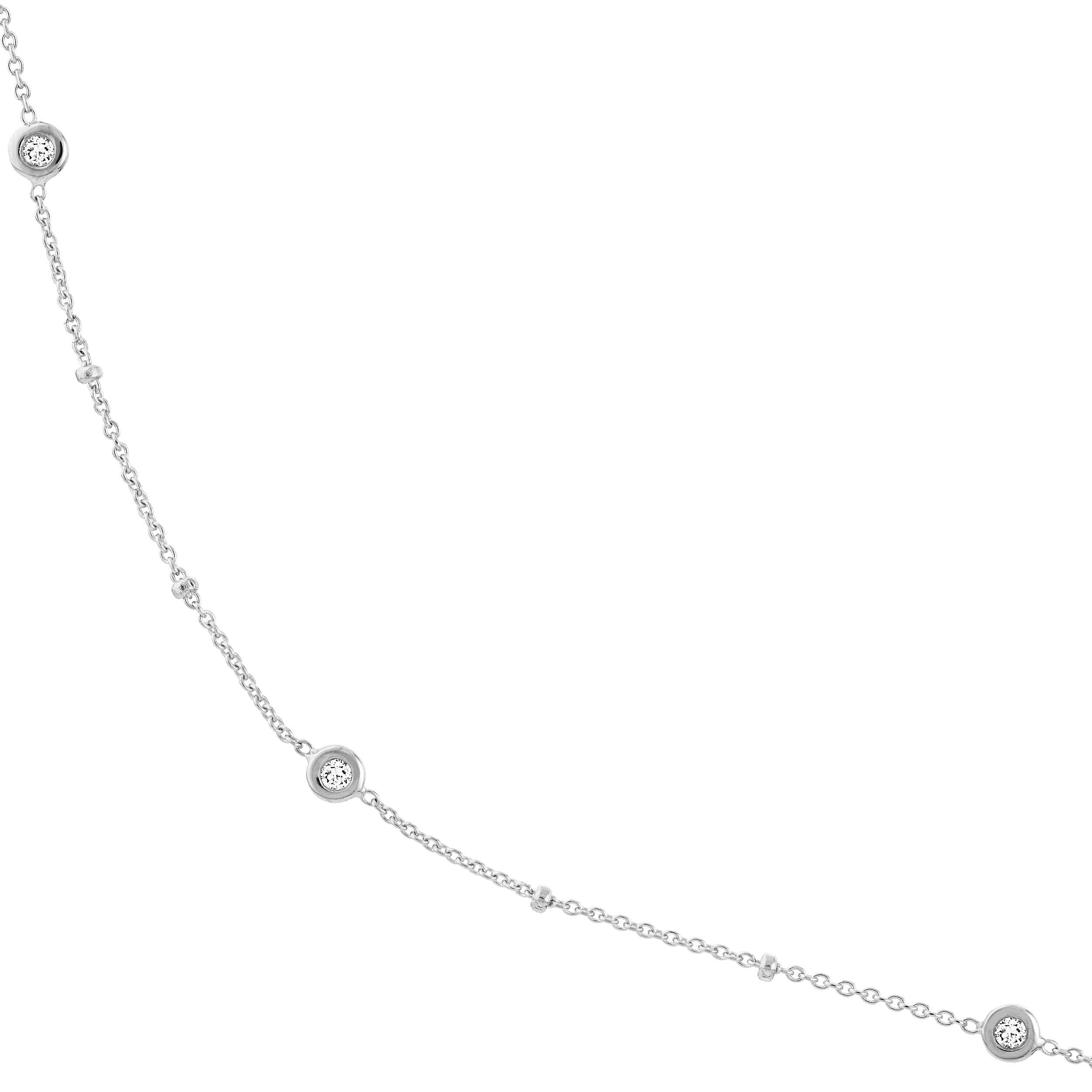 20" DIAMONDS BY THE YARD ROUND DIAMOND PENDANT NECKLACE | 14K WHITE GOLD | MF033557-14B - Brownlee Jewelers