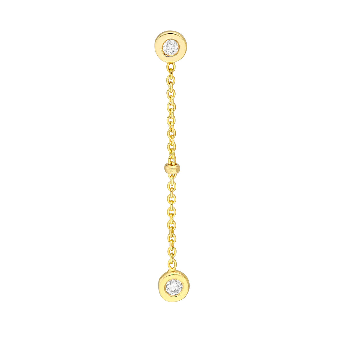 ROUND DROP DIAMOND DROP EARRINGS | 14K YELLOW GOLD | MF033559-14Y - Brownlee Jewelers