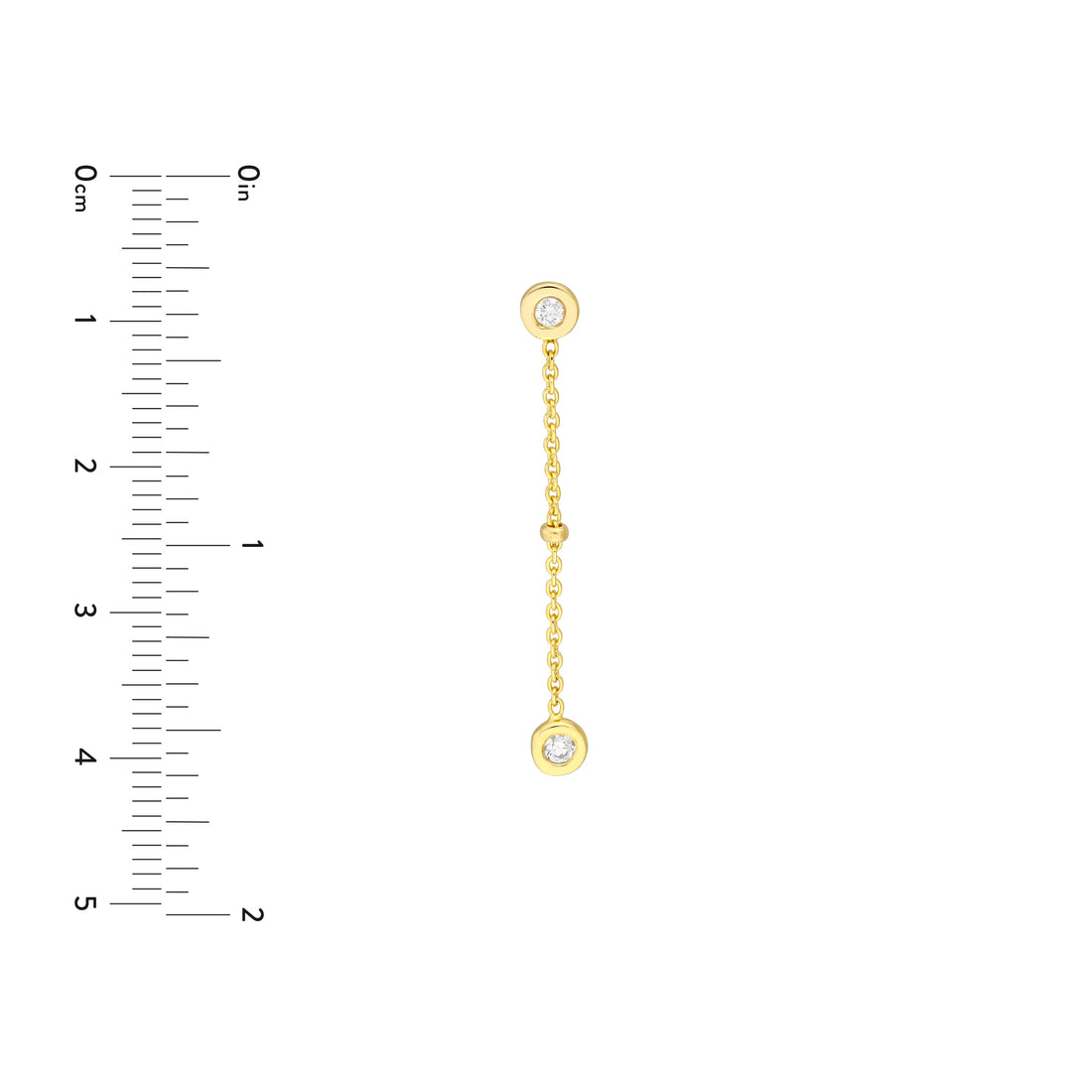 ROUND DROP DIAMOND DROP EARRINGS | 14K YELLOW GOLD | MF033559-14Y - Brownlee Jewelers