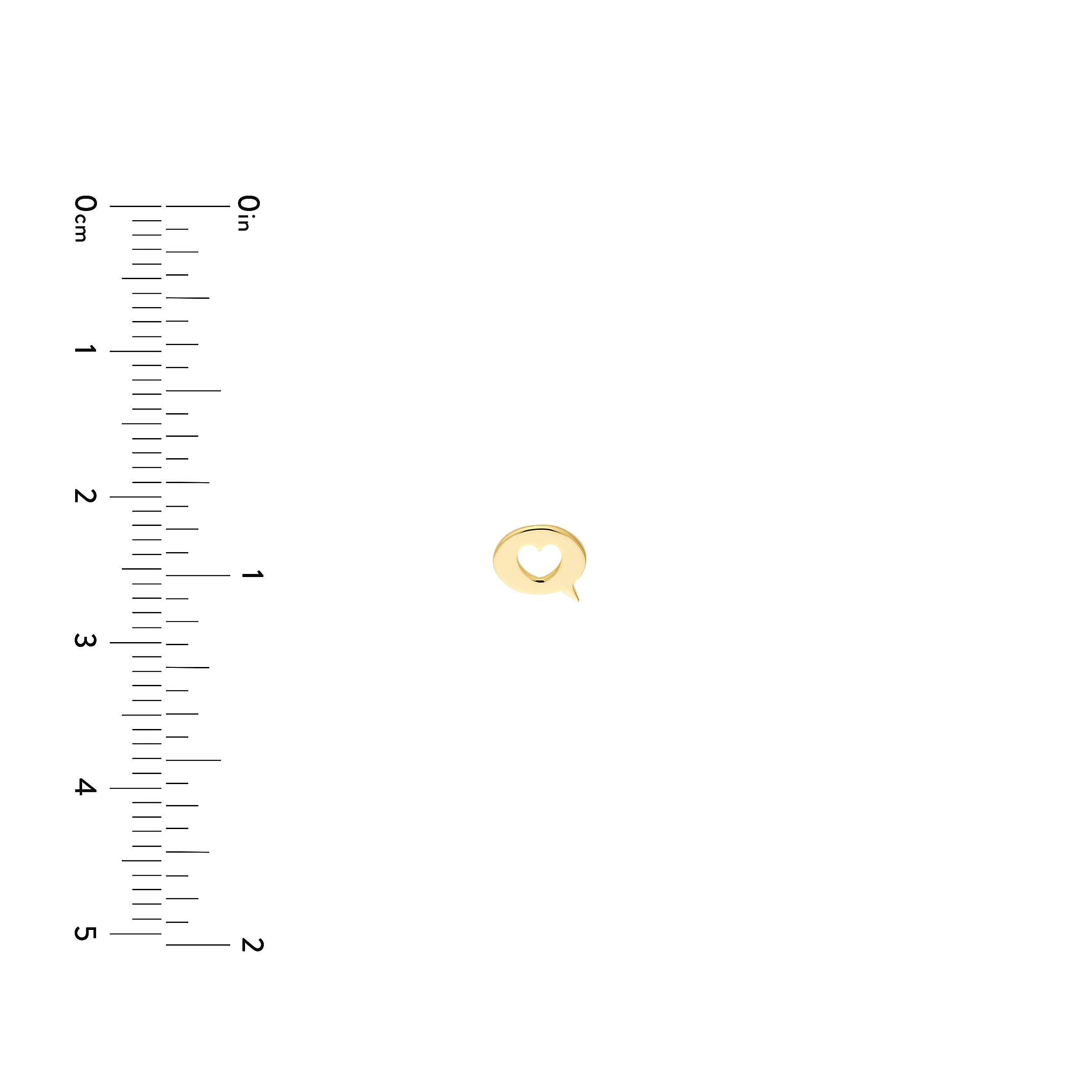 HEART STUD EARRINGS | 14K YELLOW GOLD | MF033750-14Y - Brownlee Jewelers