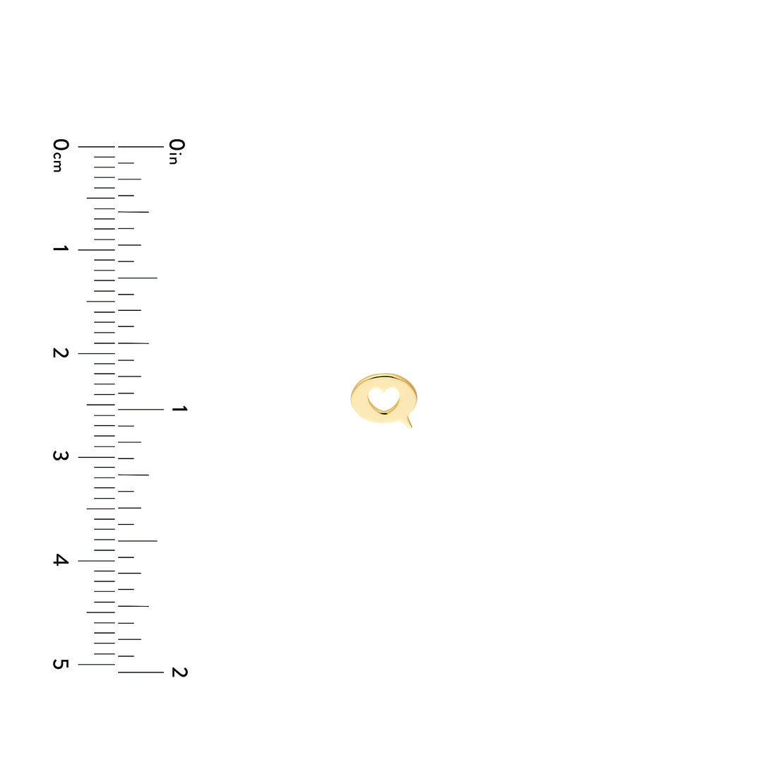 HEART STUD EARRINGS | 14K YELLOW GOLD | MF033750-14Y - Brownlee Jewelers