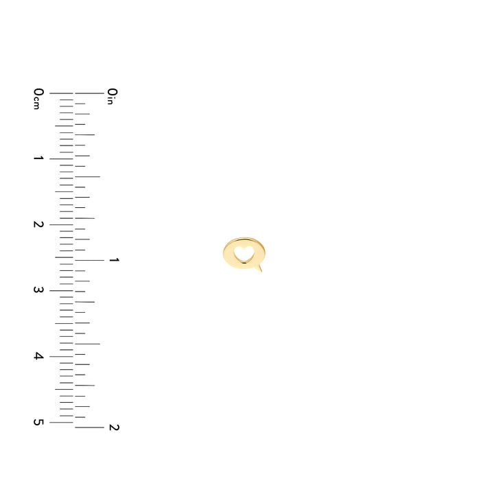 HEART STUD EARRINGS | 14K YELLOW GOLD | MF033750-14Y - Brownlee Jewelers