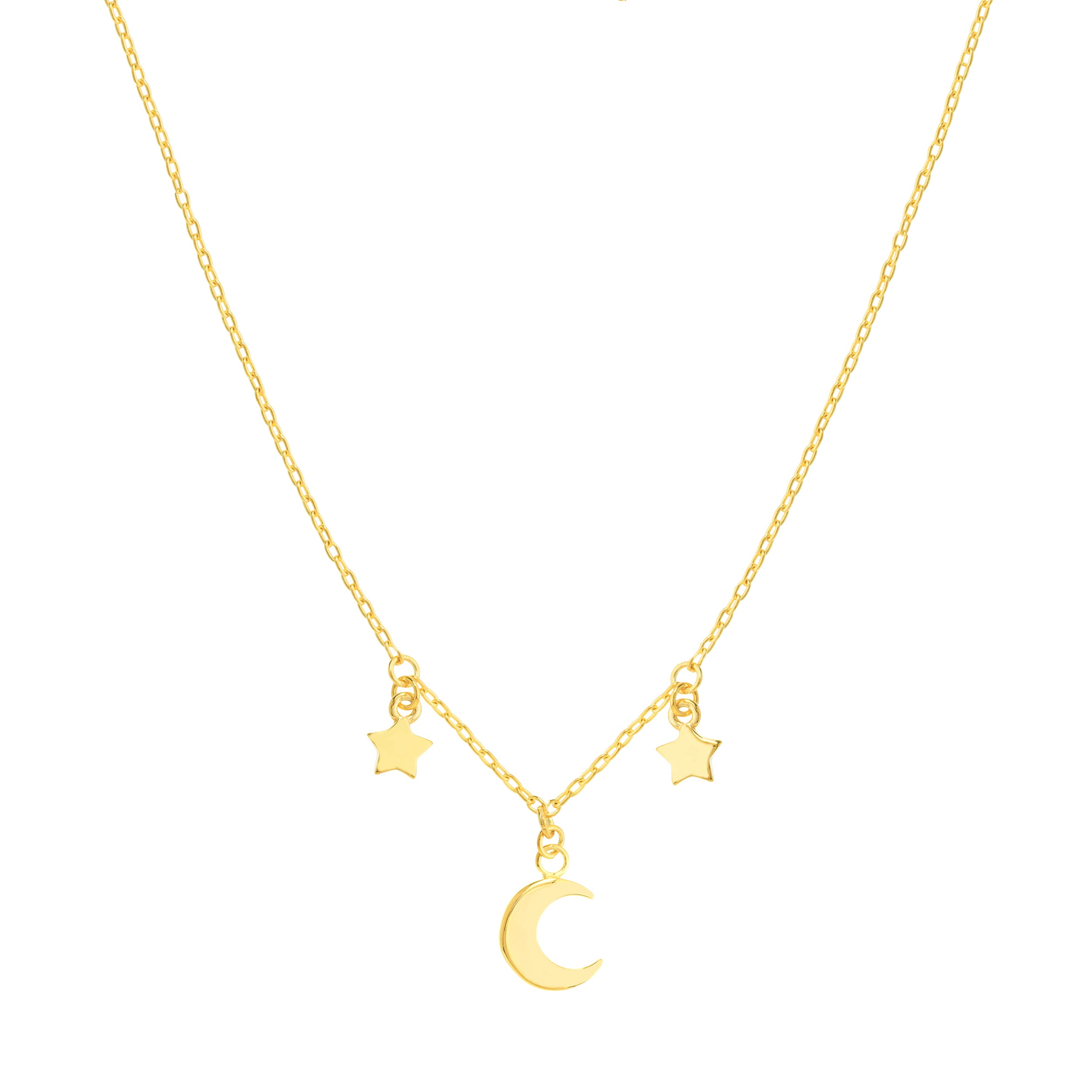 18" MOON DROP NECKLACE | 14K YELLOW GOLD | MF034966-14Y - Brownlee Jewelers