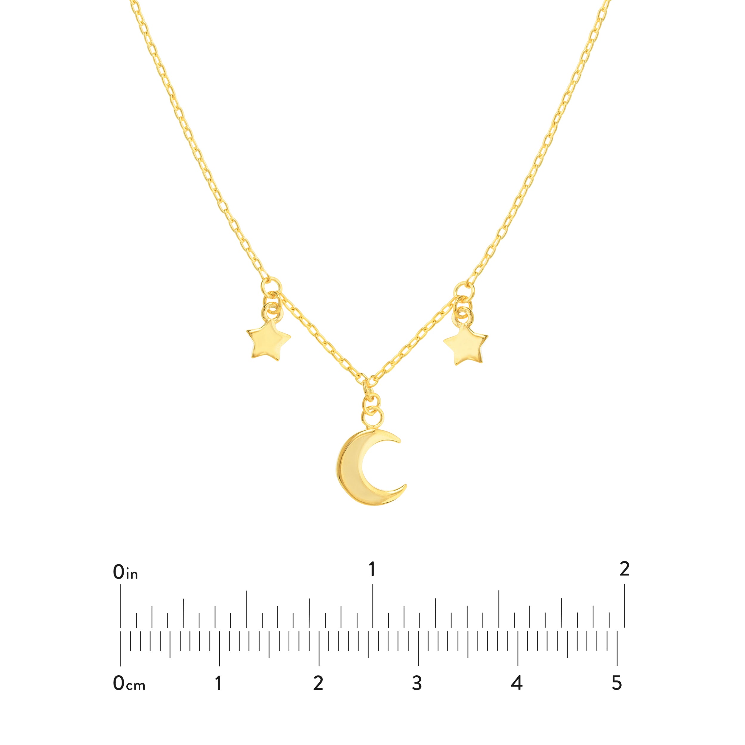 18" MOON DROP NECKLACE | 14K YELLOW GOLD | MF034966-14Y - Brownlee Jewelers