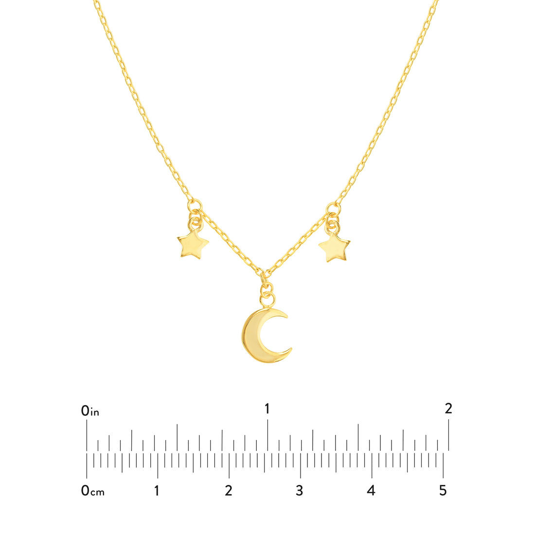 18" MOON DROP NECKLACE | 14K YELLOW GOLD | MF034966-14Y - Brownlee Jewelers
