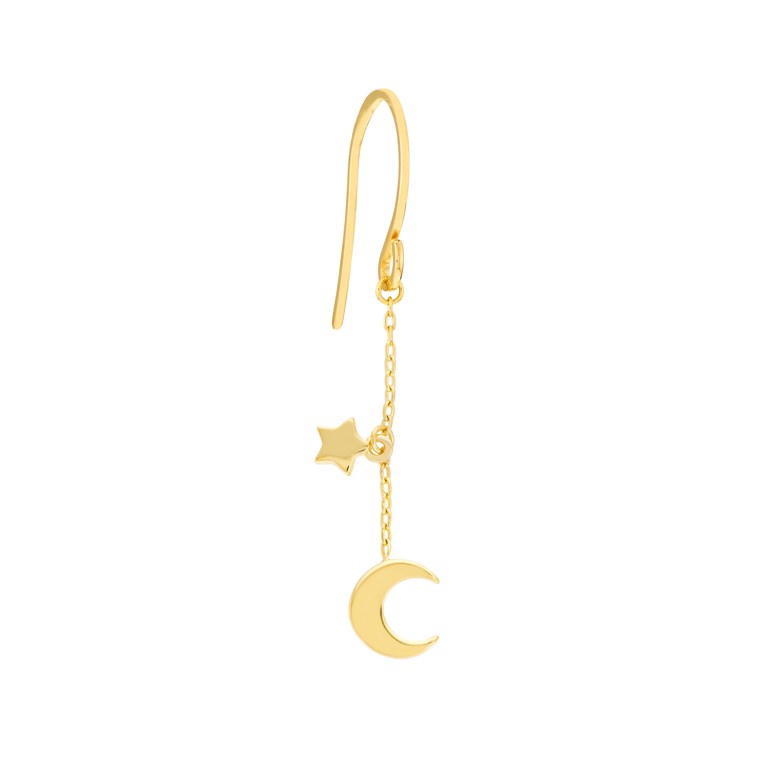 HALF MOON EARRINGS | 14K YELLOW GOLD | MF034967-14Y - Brownlee Jewelers